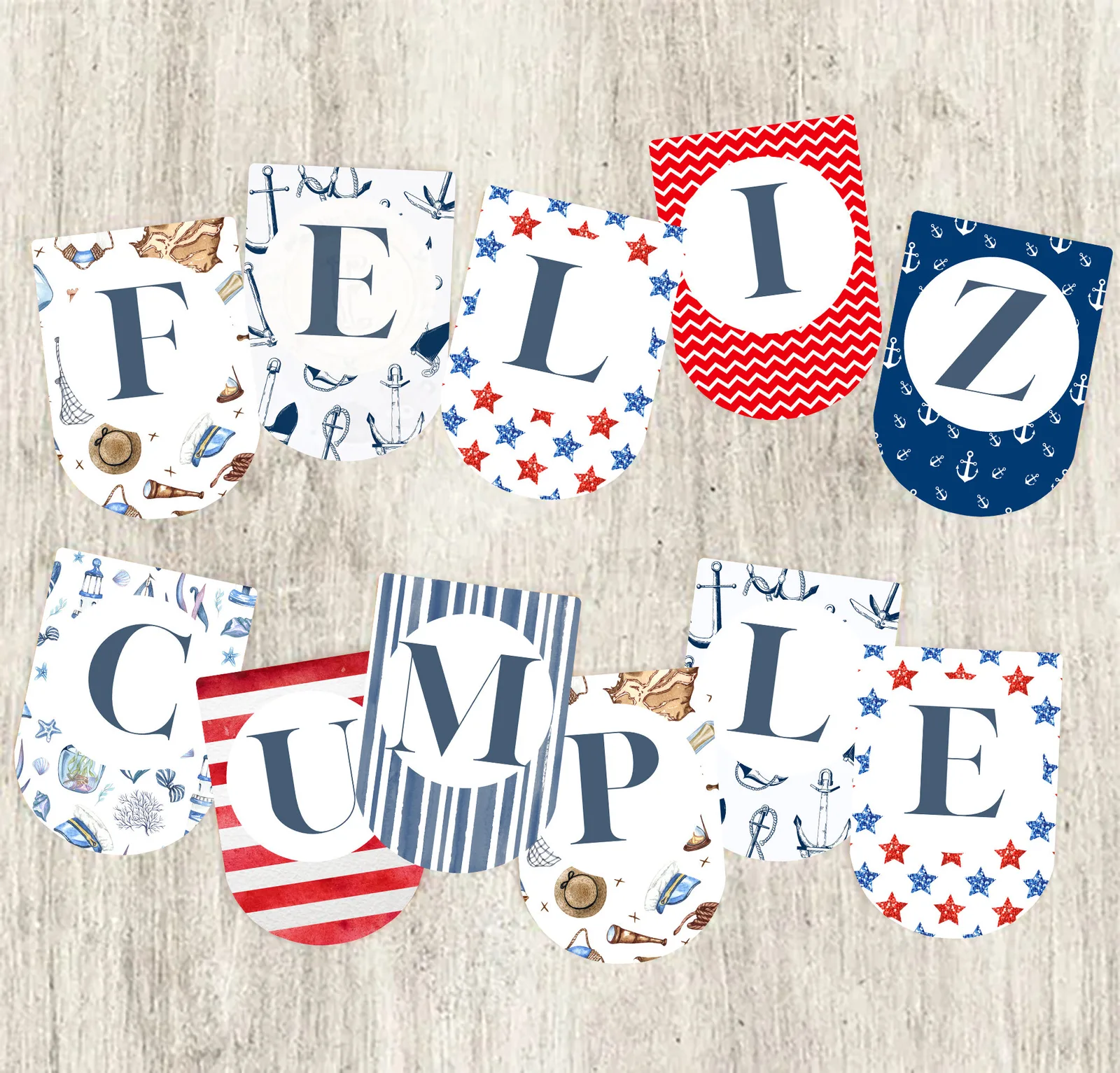 Nautical Watercolor Party Kit, Editable Sailor Invitations, Candy Bar (Digital Download)