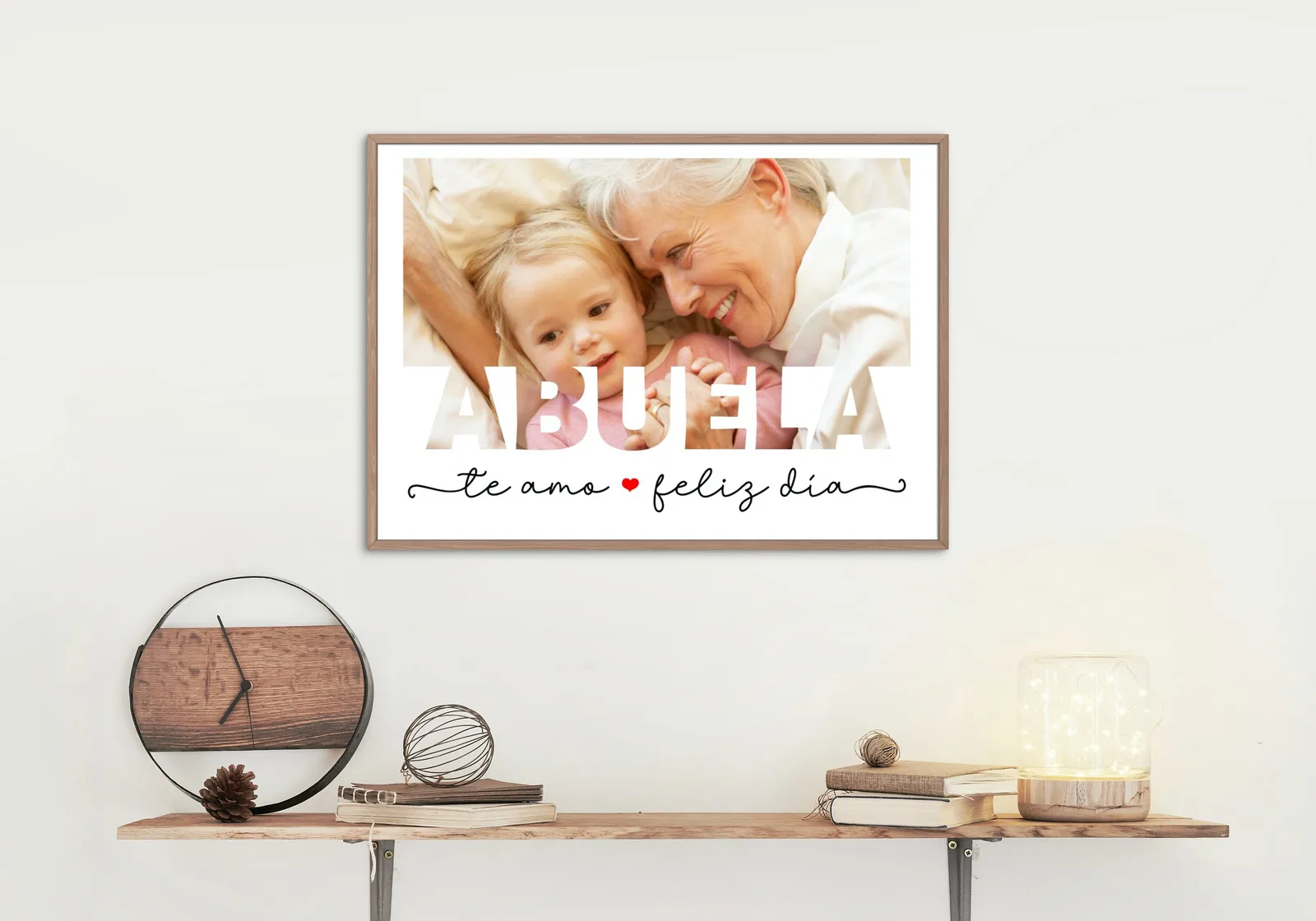 Mother's Day Photo Collage Template Personalized Gift for Mom Grandma Canva PowerPoint Home Decor Prints digital download preview by Cute & Co.