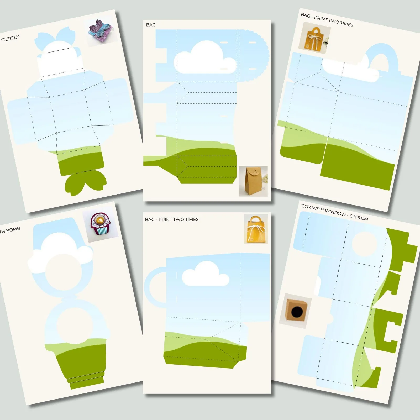 38 Gift Box Templates for Canva | Editable Favor Boxes + Digital Papers