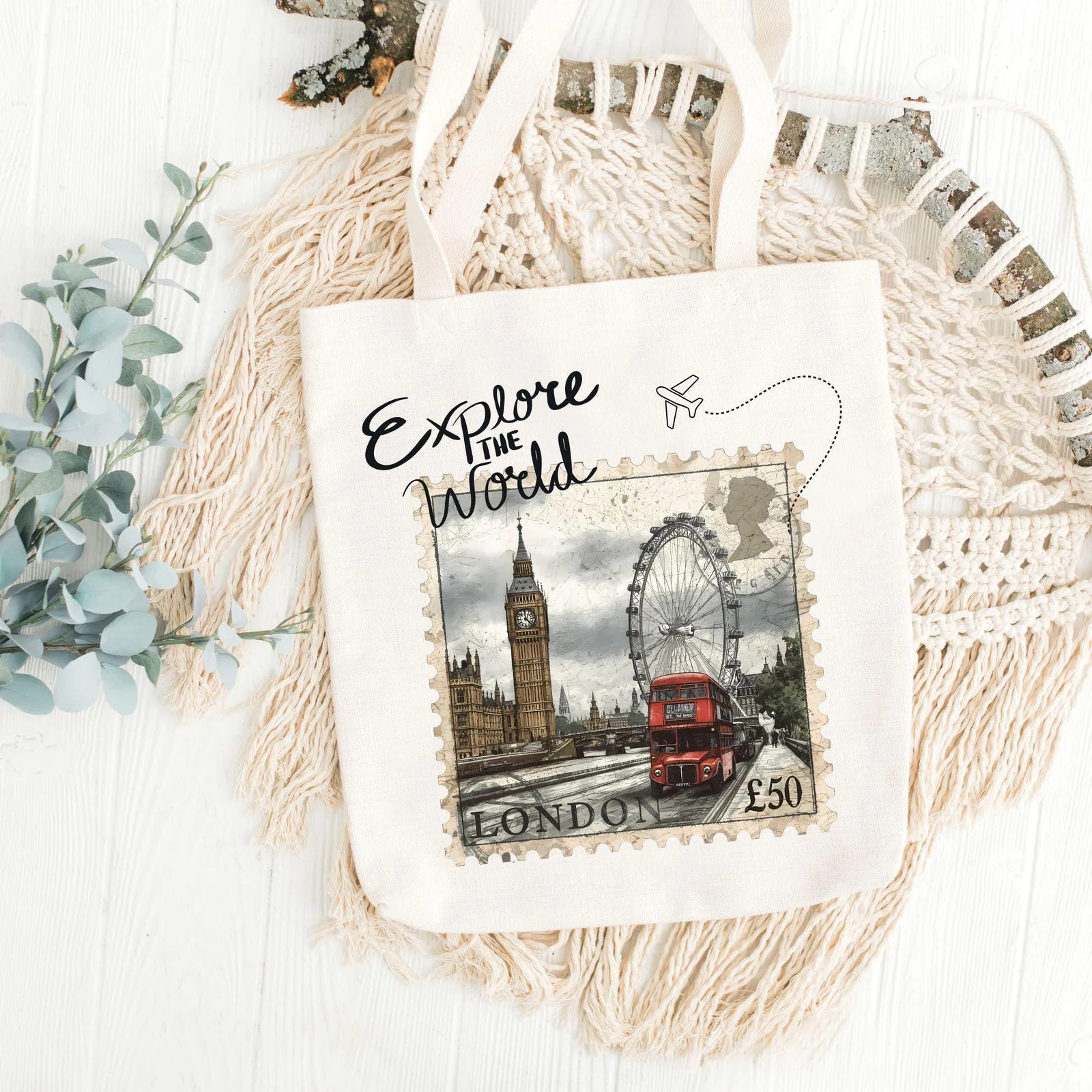 Vintage World Travel Stamp Clipart Set for Junk Journals, Scrapbooking & Wanderlust Crafts Cliparts digital download preview by Cute & Co.