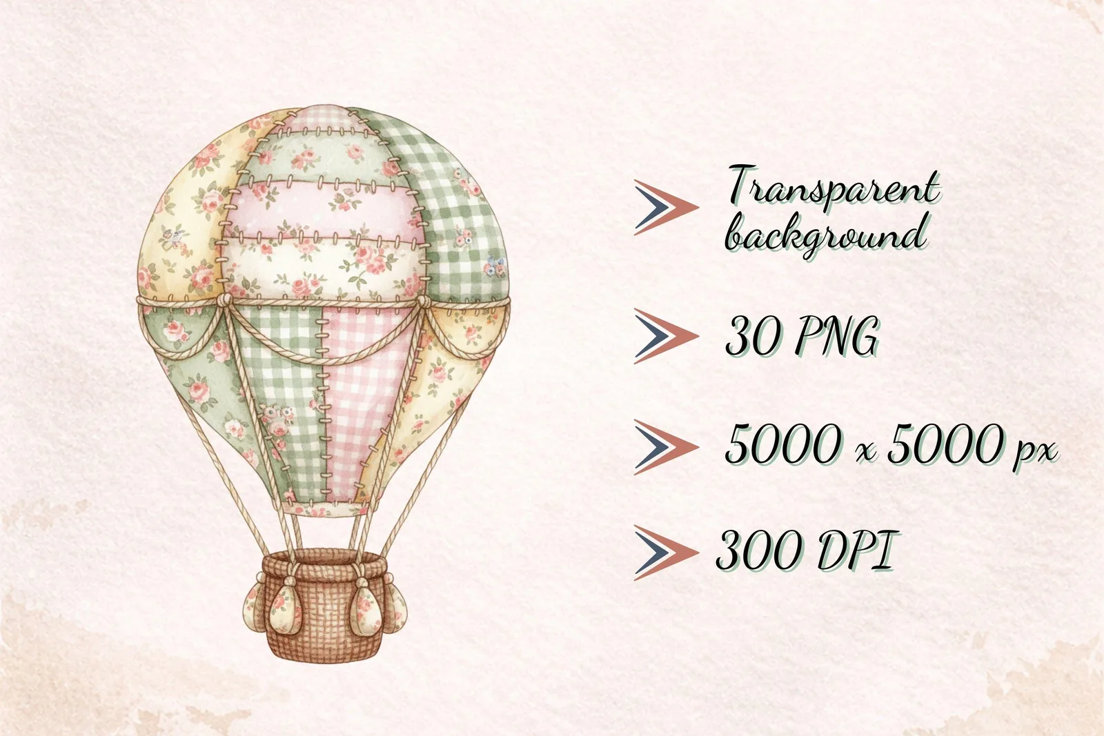 Cozy Patchwork Easter Clipart, Watercolor Fabric Bunny, Quilted Eggs, Soft Pastel Spring Graphics Cliparts digital download preview by Cute & Co.