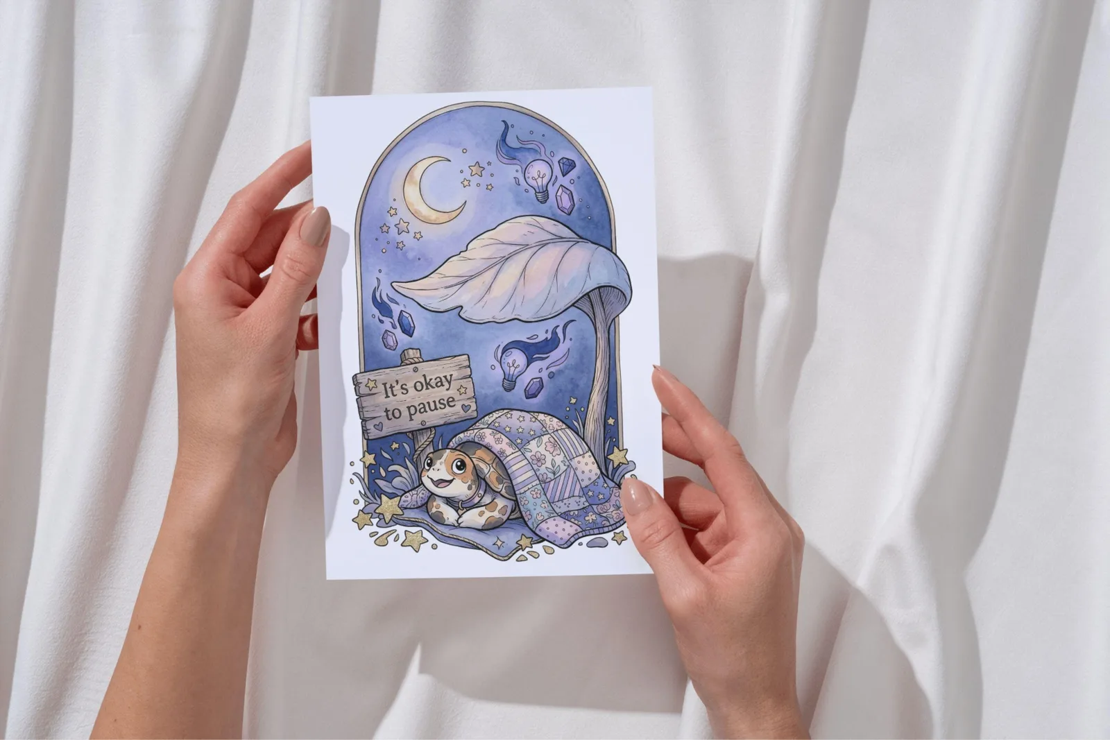 ADHD Affirmation Cards Printable, Neurodivergent Mental Health Oracle Deck, Digital PNG Bundle Printables digital download preview by Cute & Co.