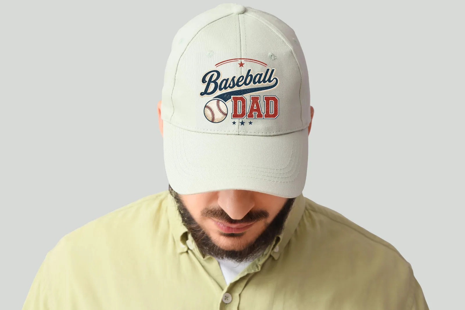 Baseball Dad PNG Retro Sports Shirt Design for Fathers Day Game Day Gifts