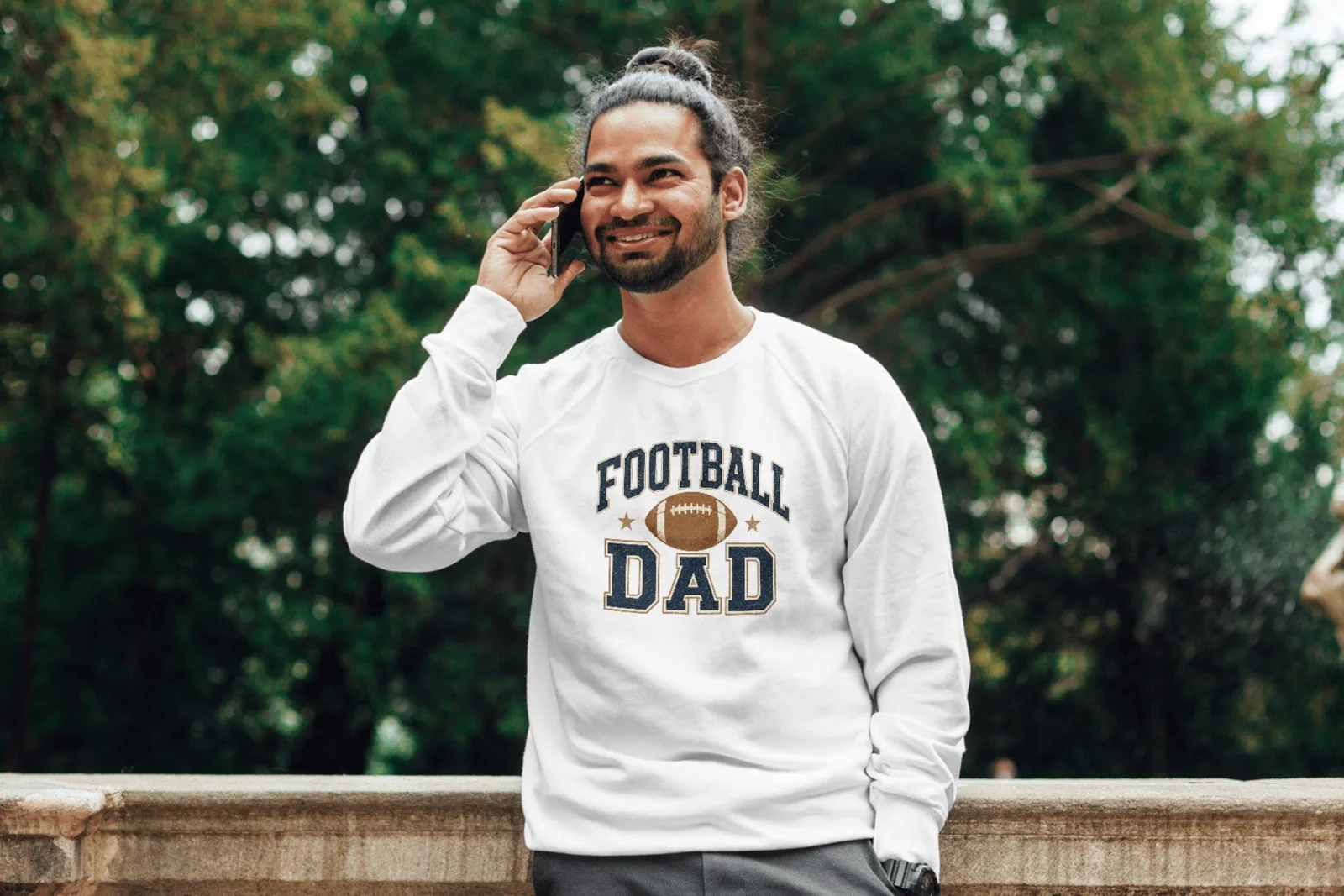 Football Dad PNG Retro Sports Shirt Design for Fathers Day Game Day Gifts Cliparts digital download preview by Cute & Co.