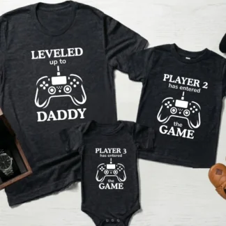 Gamer Dad Matching PNG Bundle, Father's Day Player 2 Player 3 Shirt Design