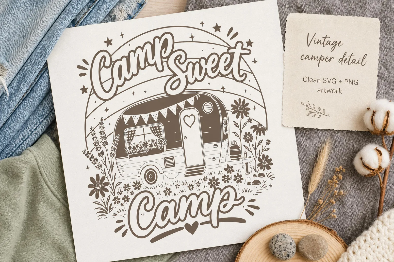 Camp Sweet Camp SVG PNG, Camping Shirt Design, Girl Summer