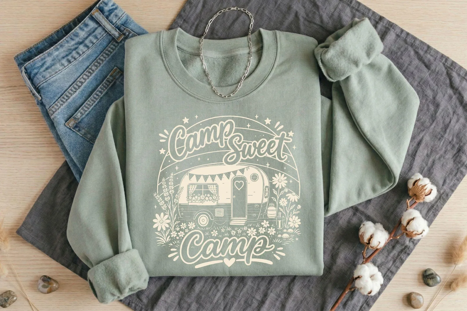 Camp Sweet Camp SVG PNG, Camping Shirt Design, Girl Summer