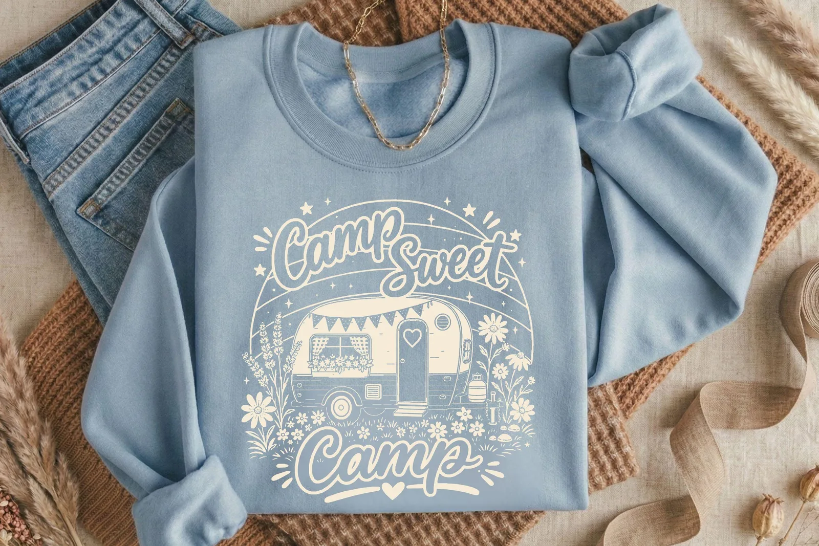 Camp Sweet Camp SVG PNG, Camping Shirt Design, Girl Summer