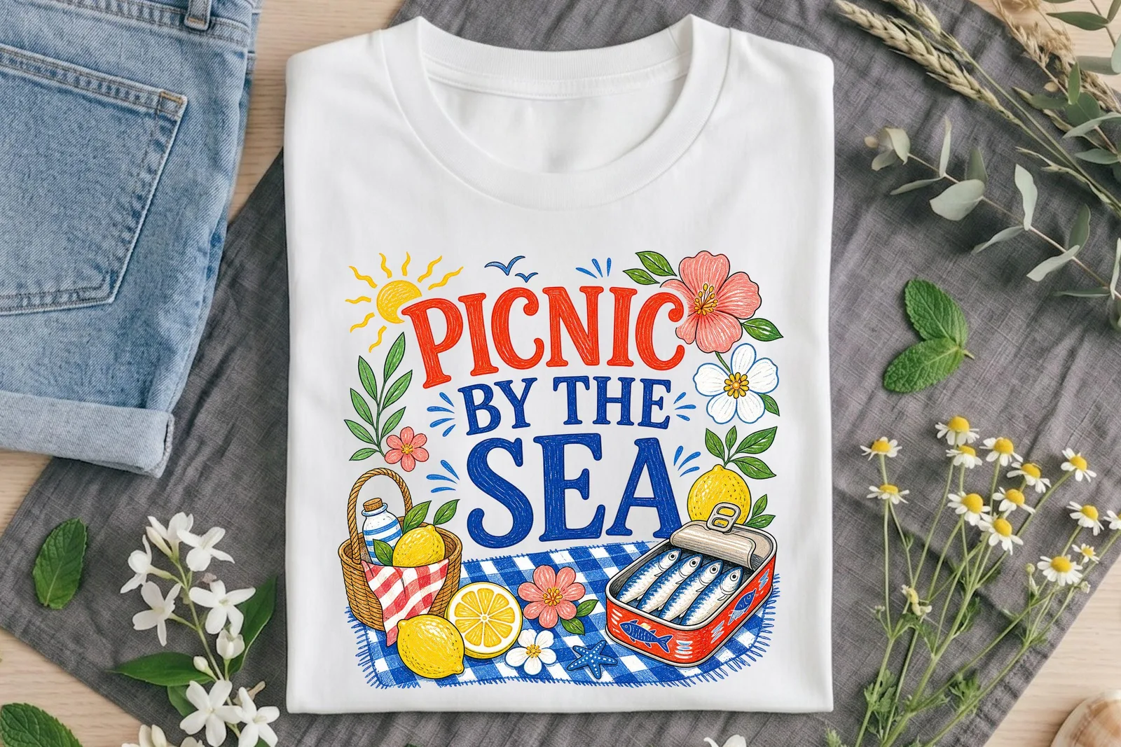 Coastal Summer PNG Bundle, Retro Beach Vacation Clipart for Crafts and Sublimation Cliparts digital download preview by Cute & Co.