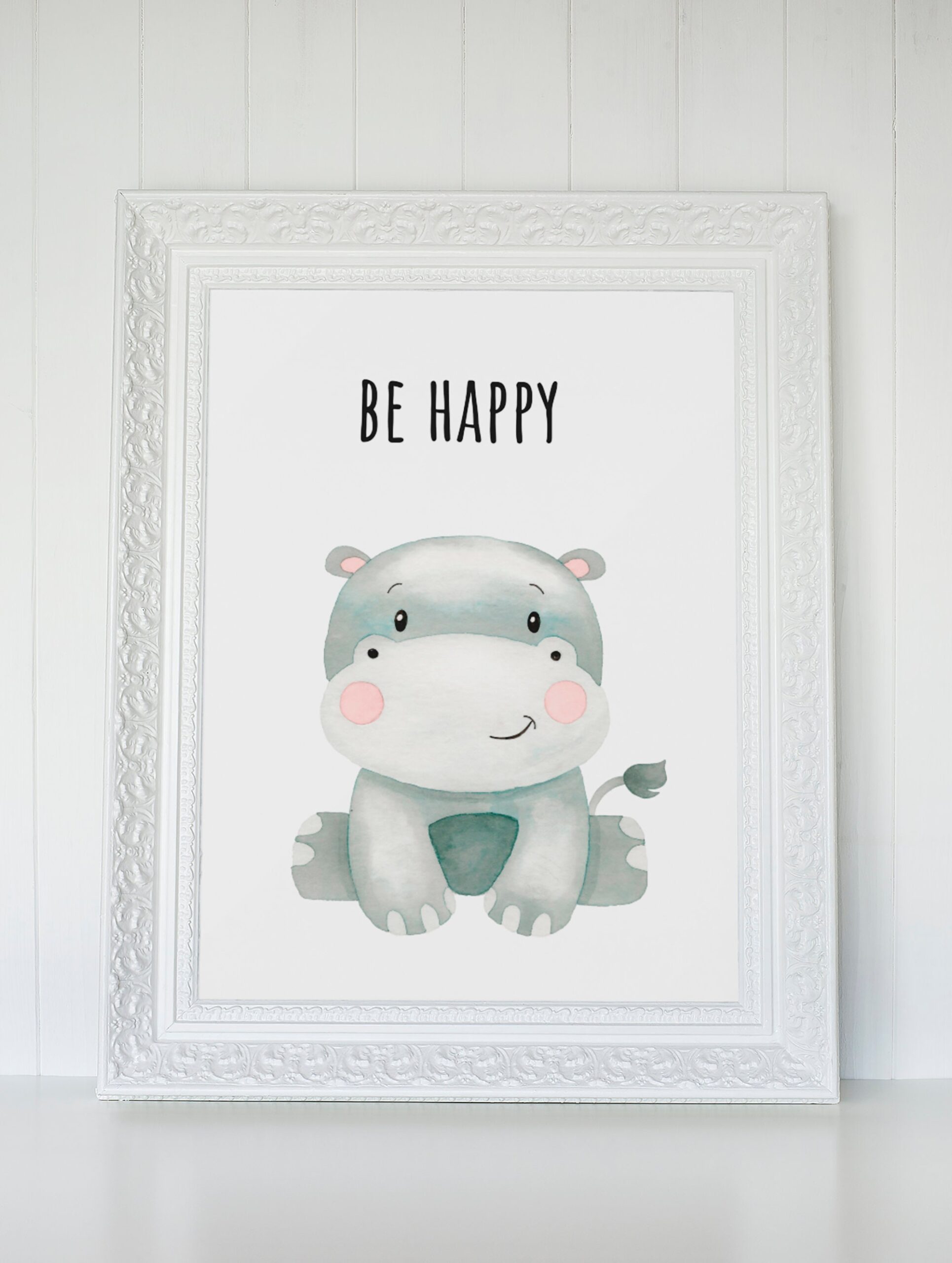 Safari Animals Watercolor Print Set, Nursery Decor (PDF/JPEG) - Image 8