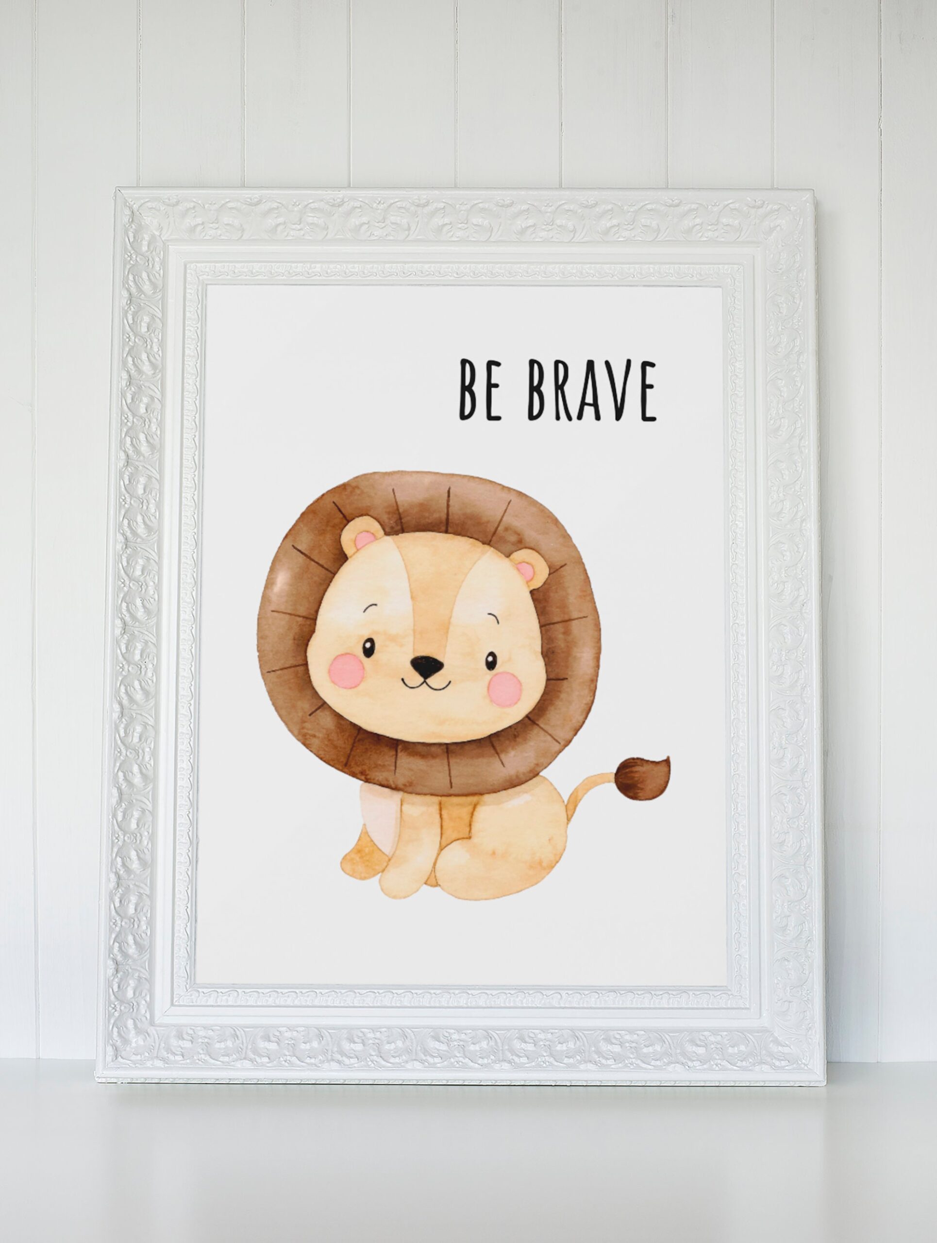 Safari Animals Watercolor Print Set, Nursery Decor (PDF/JPEG) - Image 6