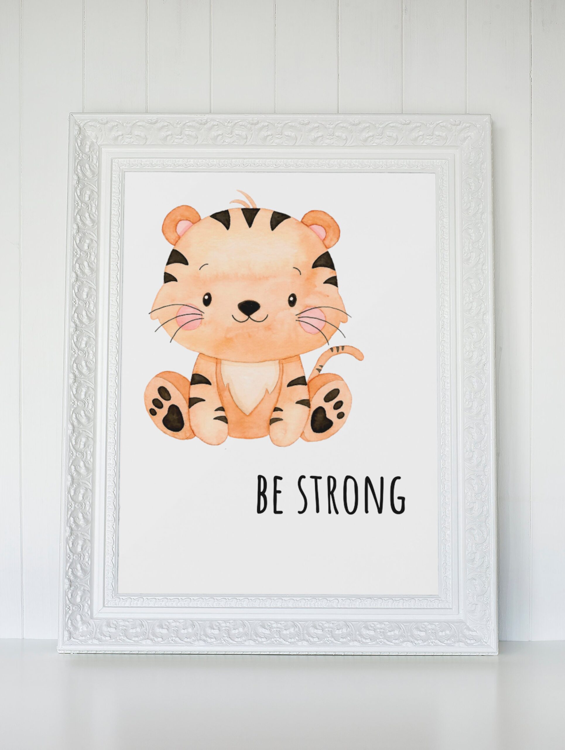 Safari Animals Watercolor Print Set, Nursery Decor (PDF/JPEG) - Image 9