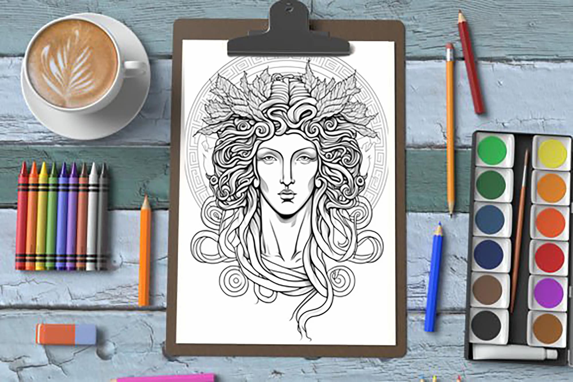 Greek Mythology Coloring Book | 80 Printable Pages, Gods & Heroes (Digital Download) - Image 2
