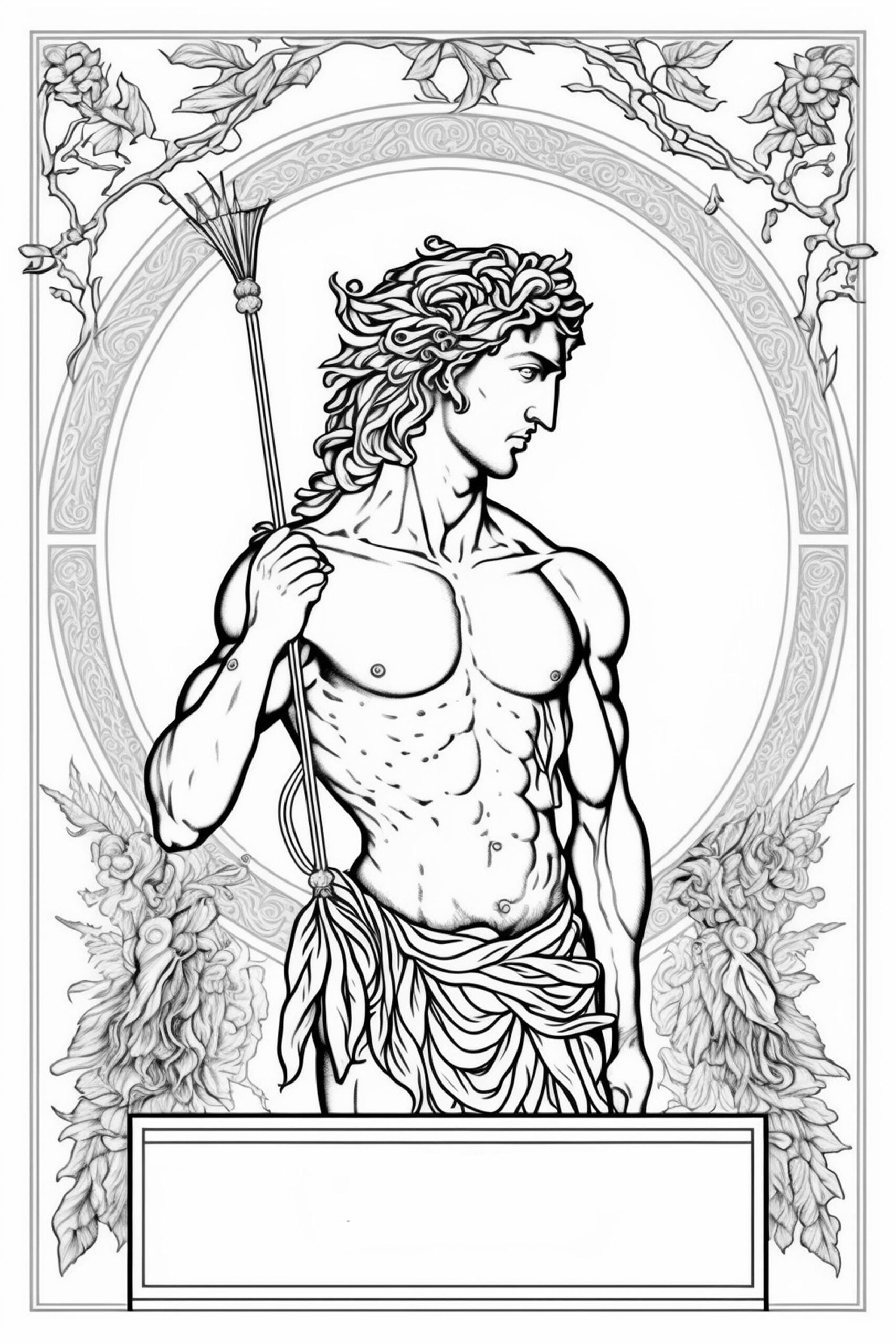 Greek Mythology Coloring Book | 80 Printable Pages, Gods & Heroes (Digital Download) - Image 3