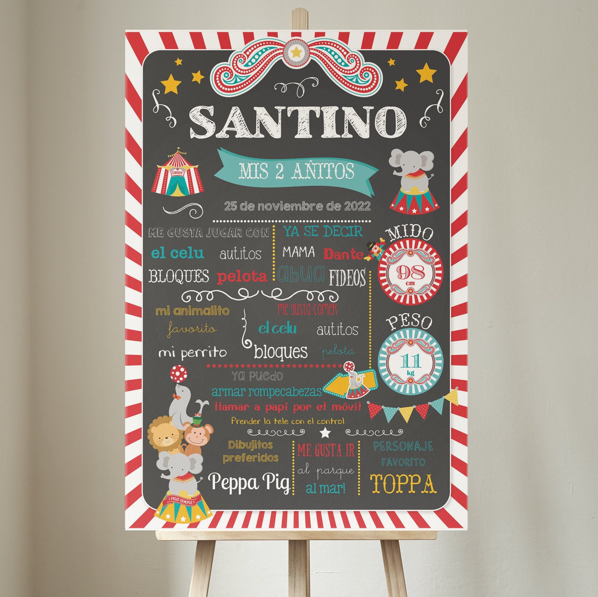 Carnival Party Printables, Editable Circus Theme (Digital Download) - Image 2