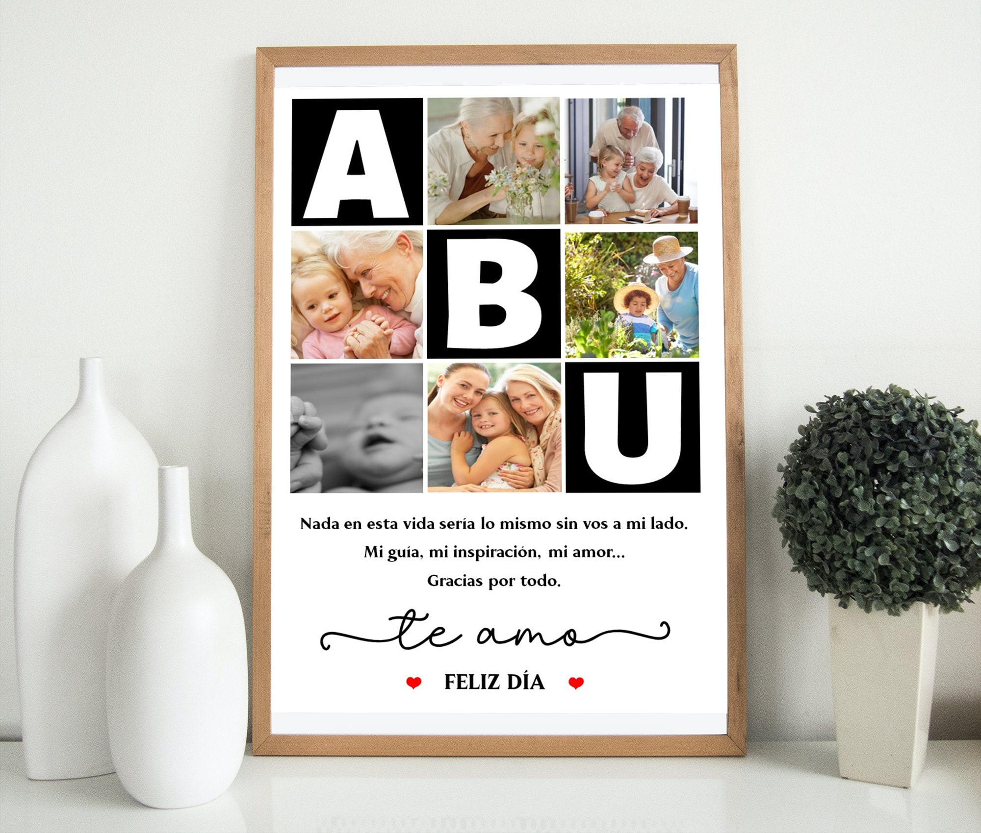Mother's Day Photo Collage Template, Personalized Gift (Canva & PowerPoint) - Image 9