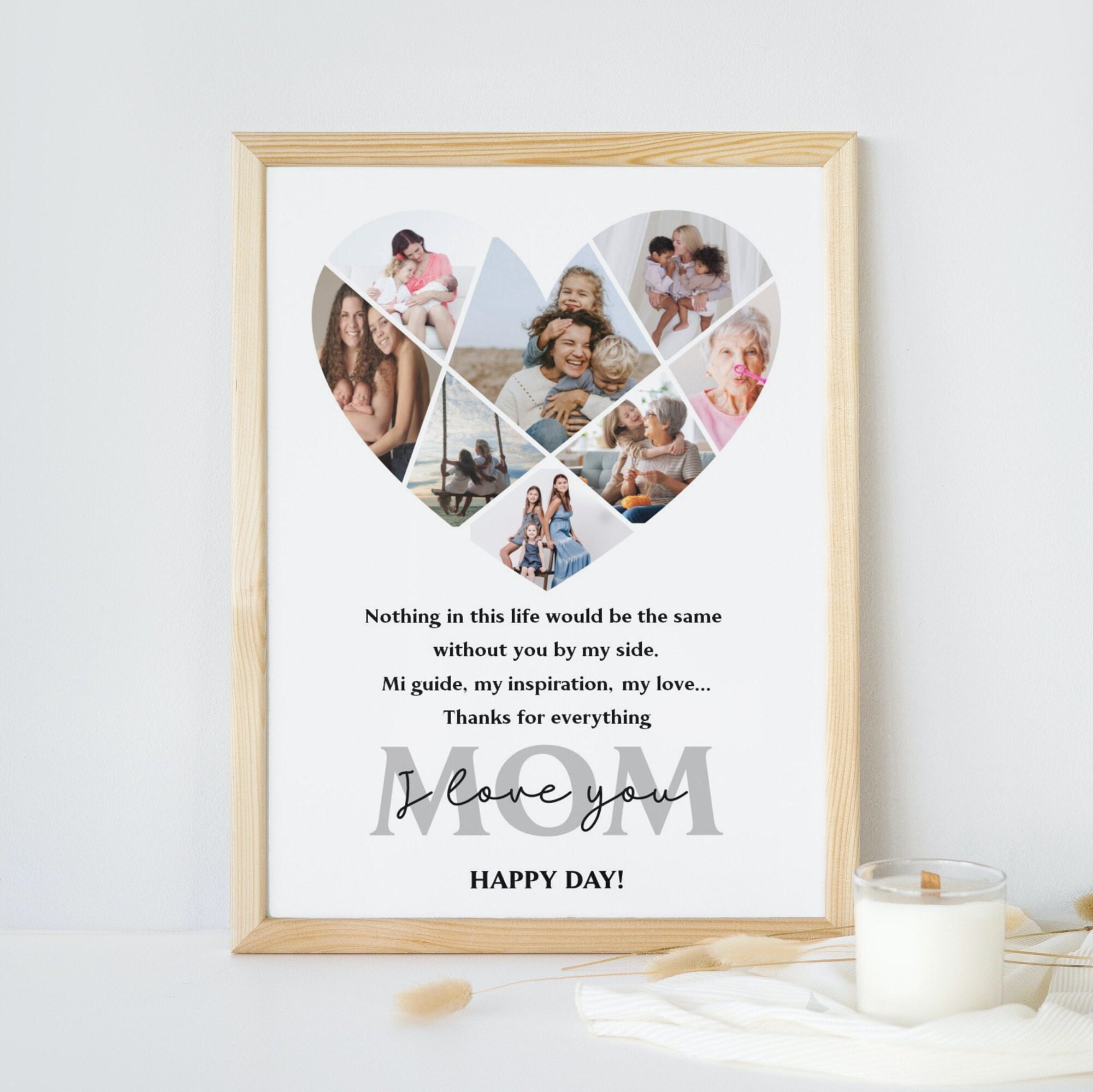 Mother's Day Photo Collage Gift, 12 Canva & PowerPoint Templates (Digital Download) - Image 3