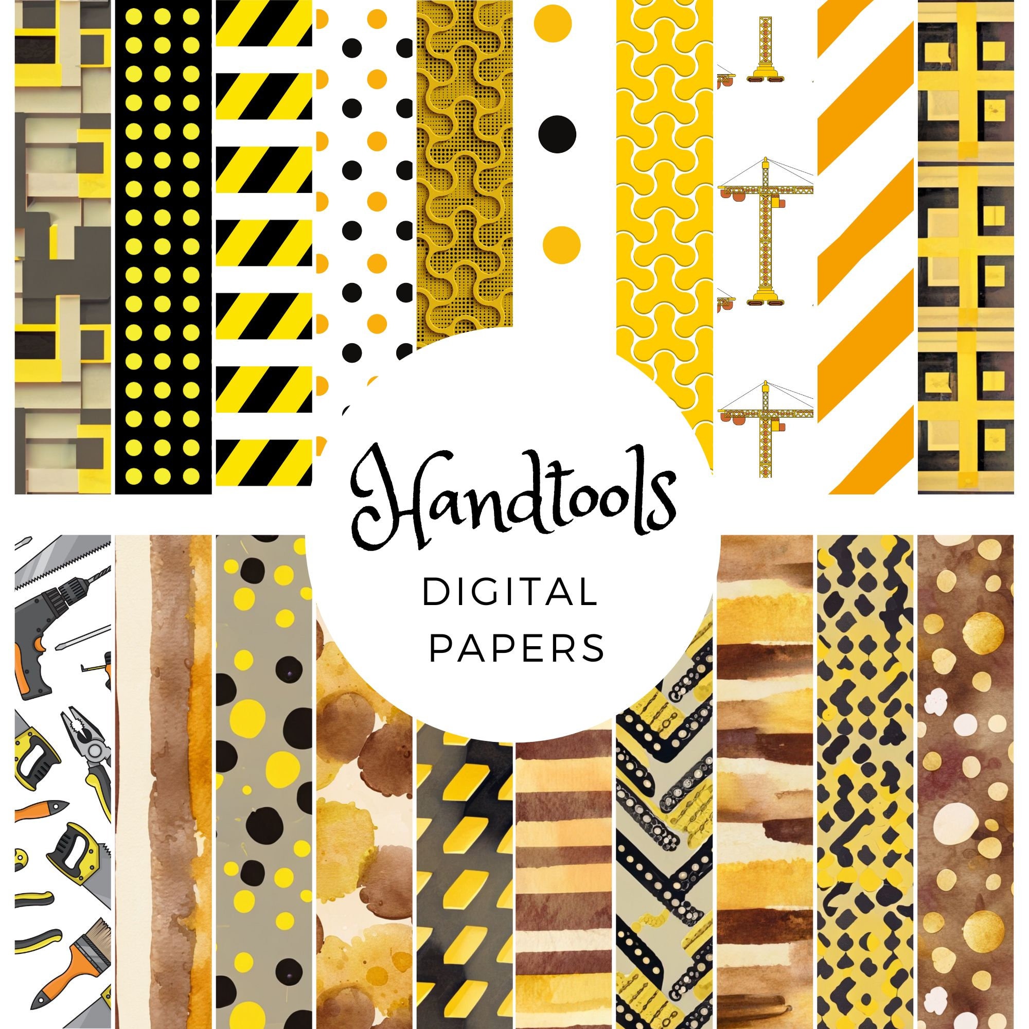 Watercolor Hand Tool Clipart Set | DIY Graphics (Digital Download) - Image 2