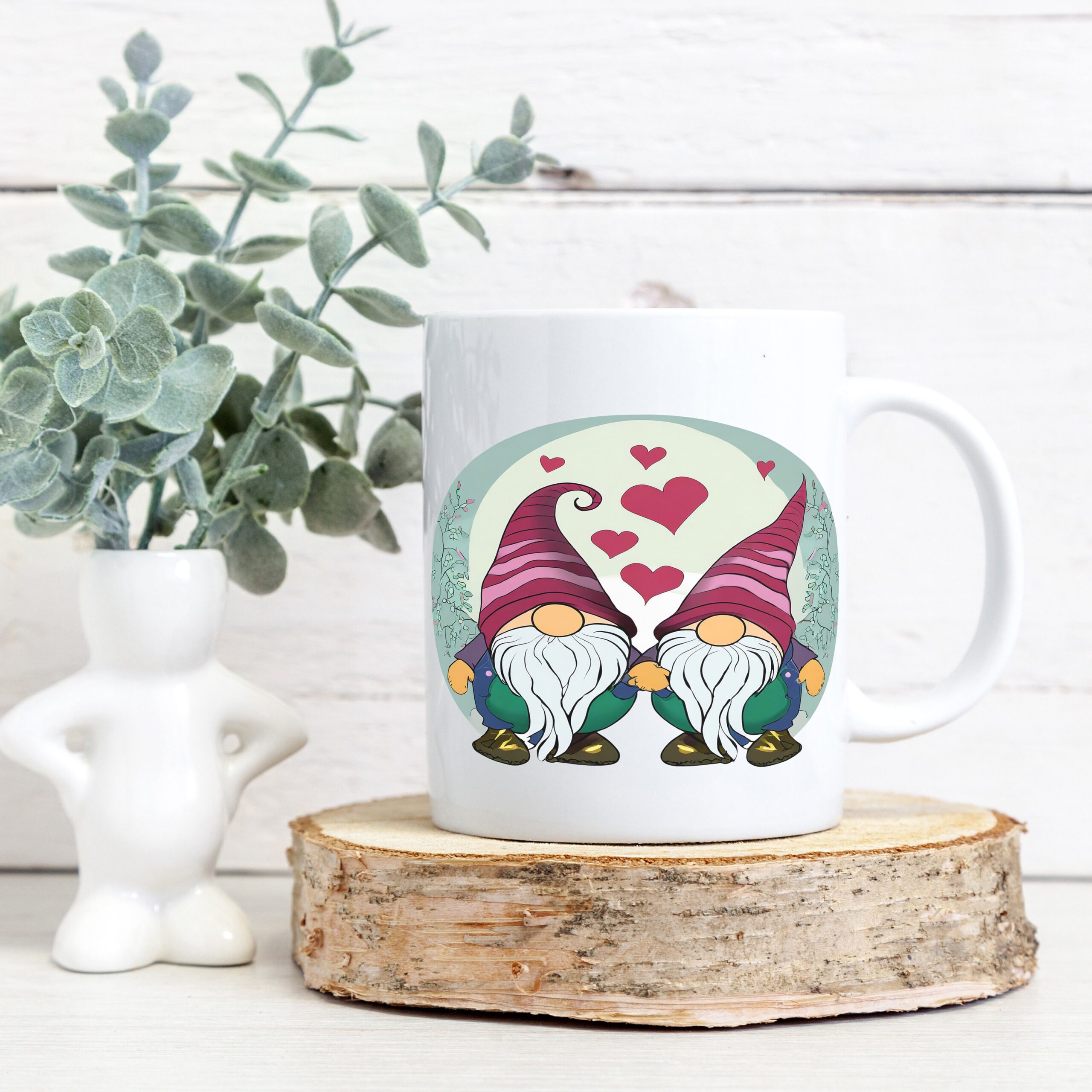 Valentine Gnomes Mug and Tumbler Wrap, Sublimation Design (Digital Download) - Image 5