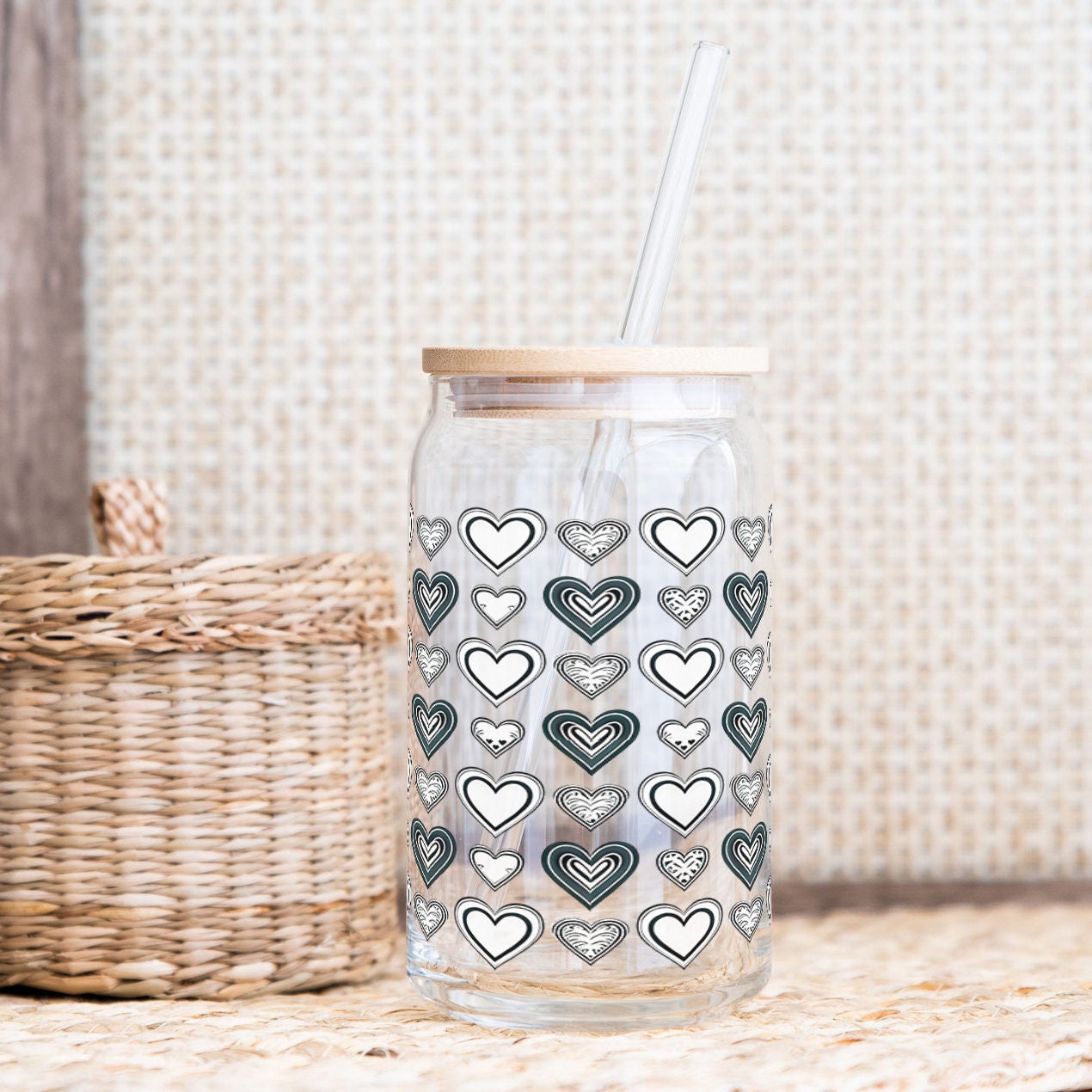 Valentine Hearts Mug and Tumbler Wrap Set (Digital Download) - Image 2