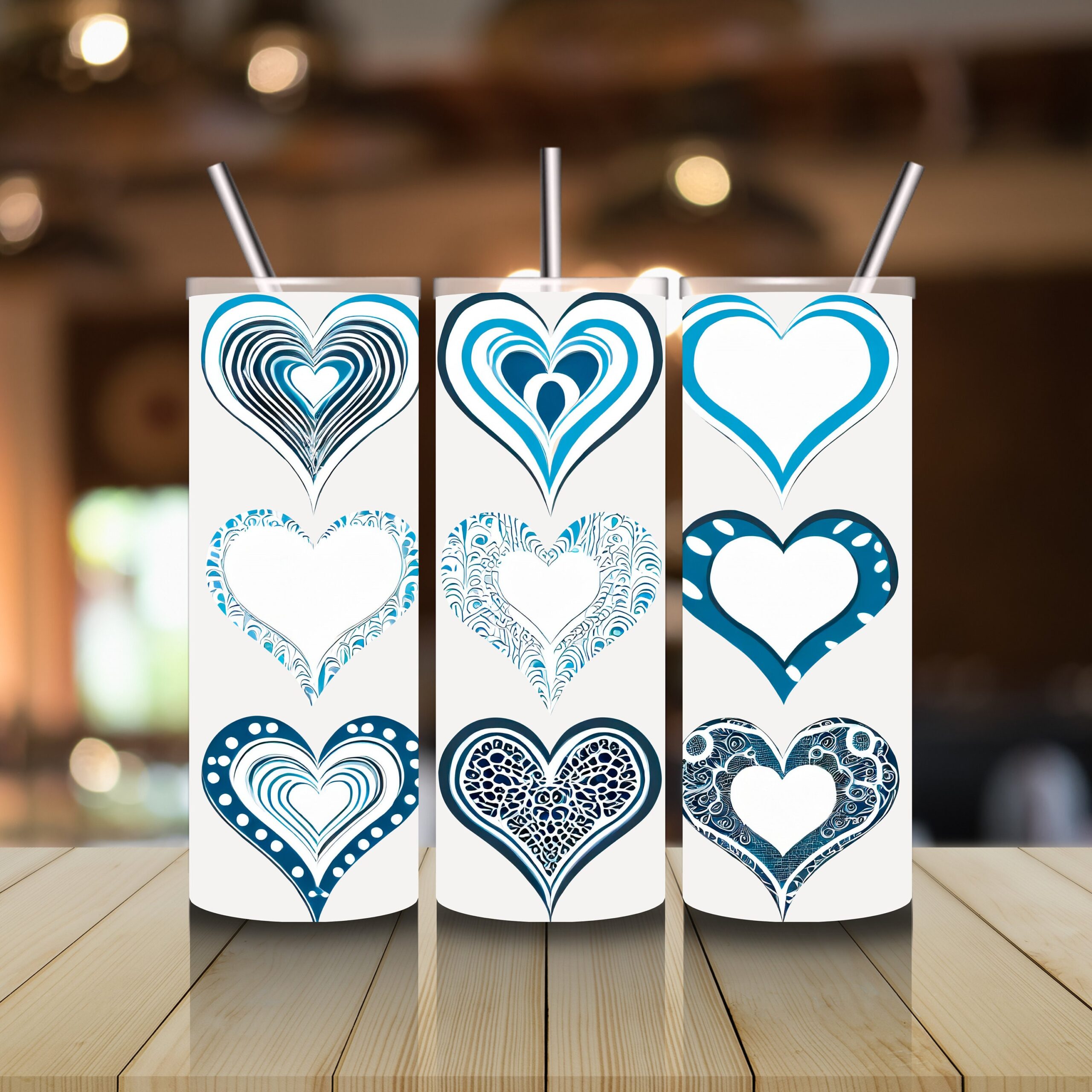 Valentine Hearts Mug and Tumbler Wrap Set (Digital Download) - Image 6