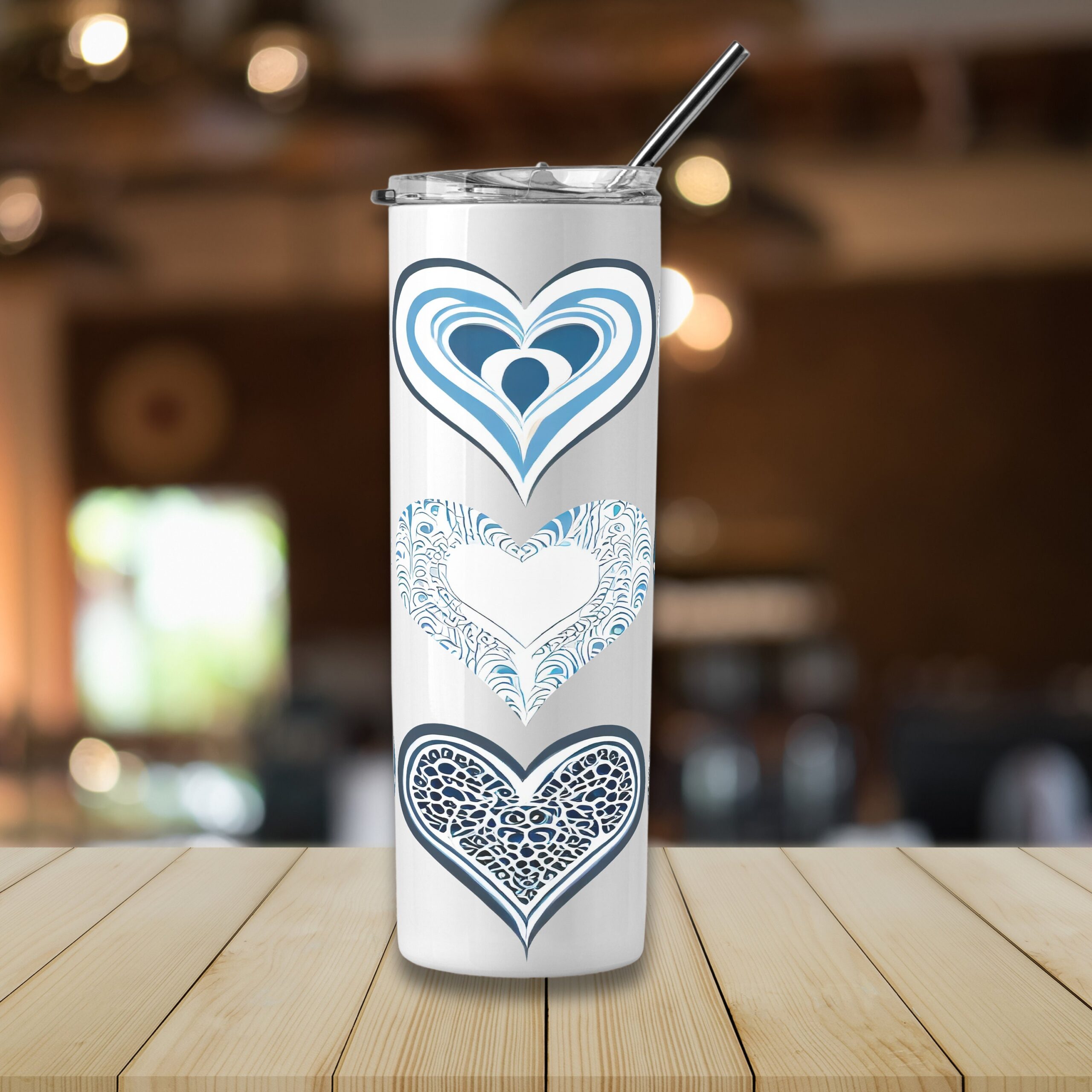 Valentine Hearts Mug and Tumbler Wrap Set (Digital Download) - Image 4