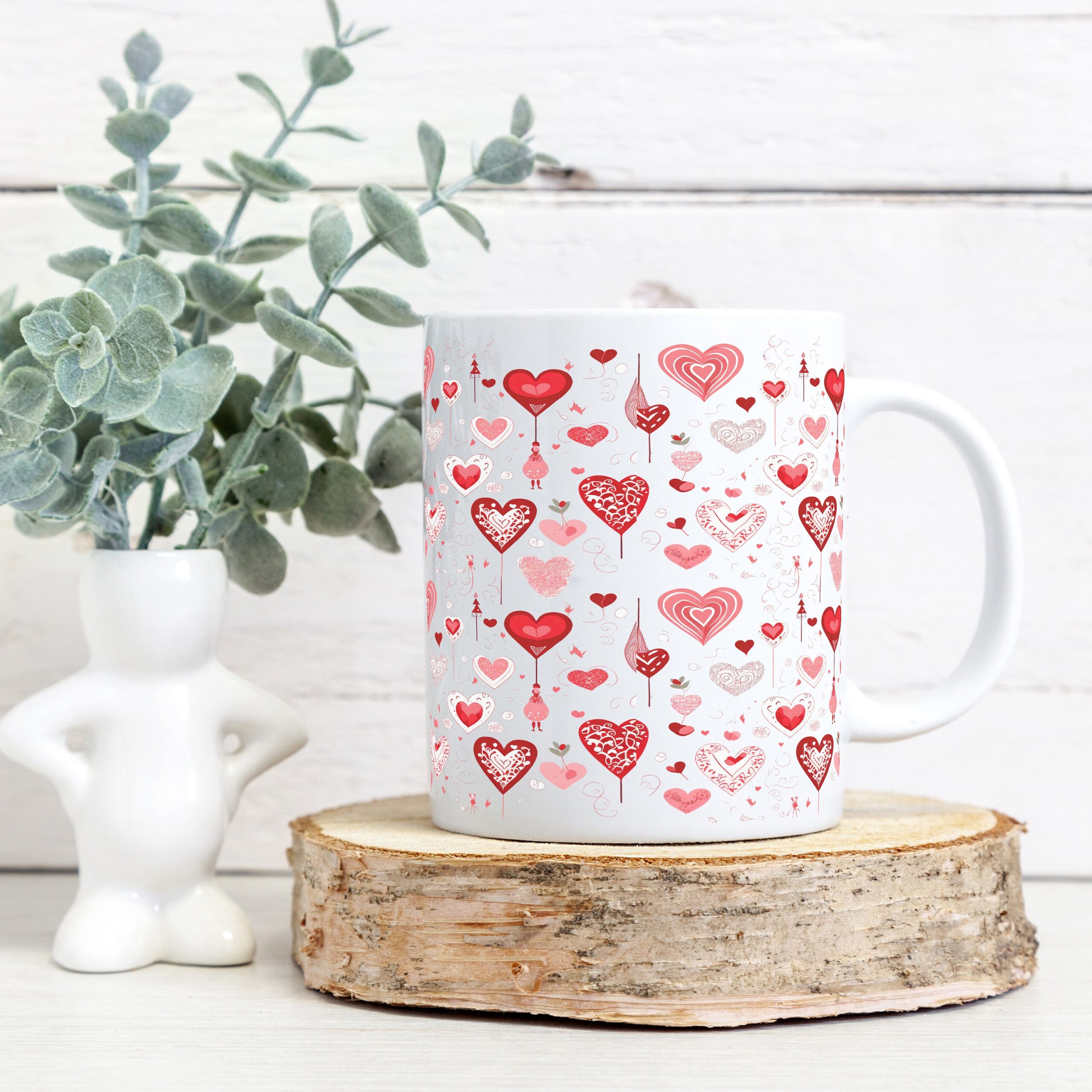 Valentine Hearts Mug and Tumbler Wrap, Sublimation Design (Digital Download) - Image 5