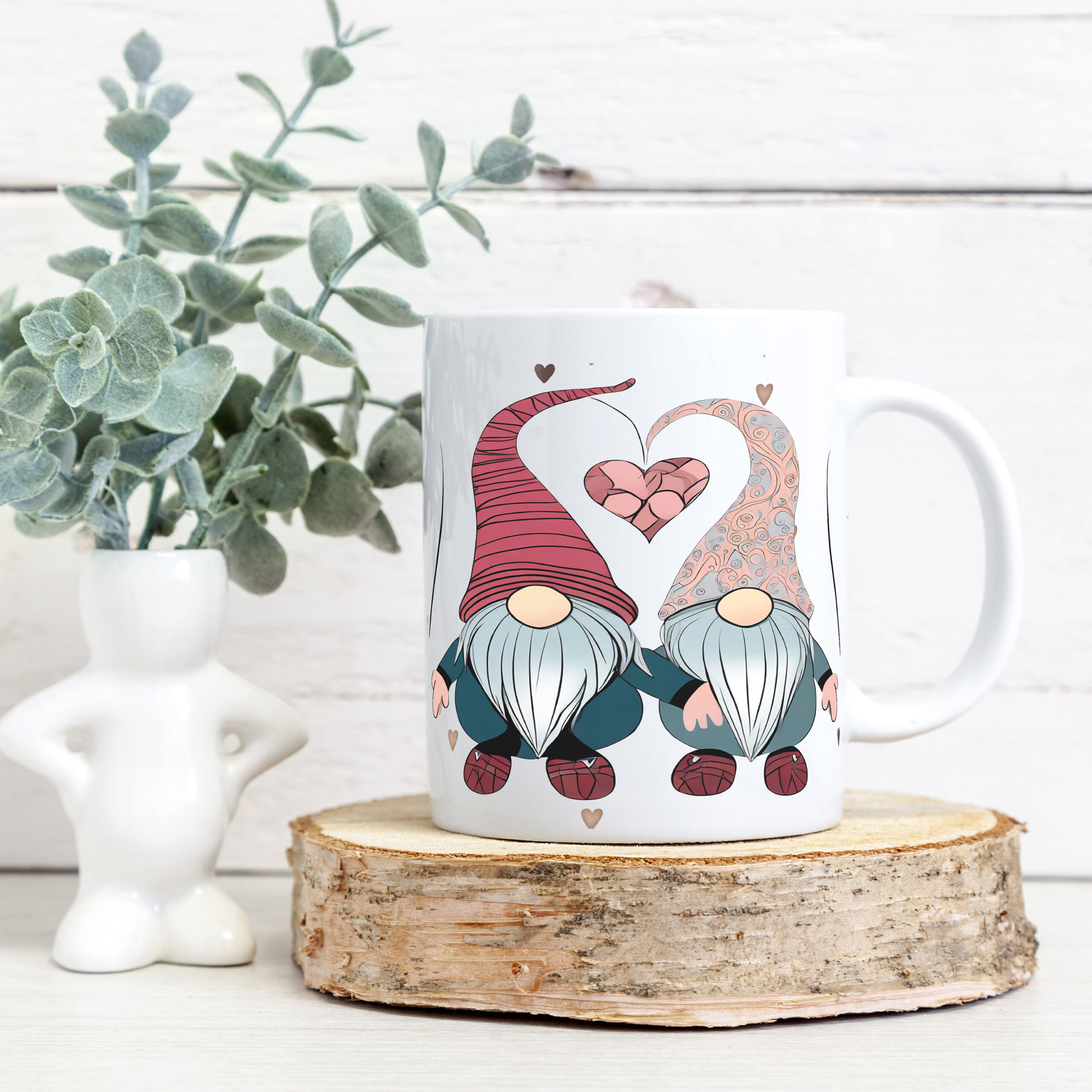 Valentine Gnomes Mug Wrap Set, Sublimation Design (Digital Download) - Image 3