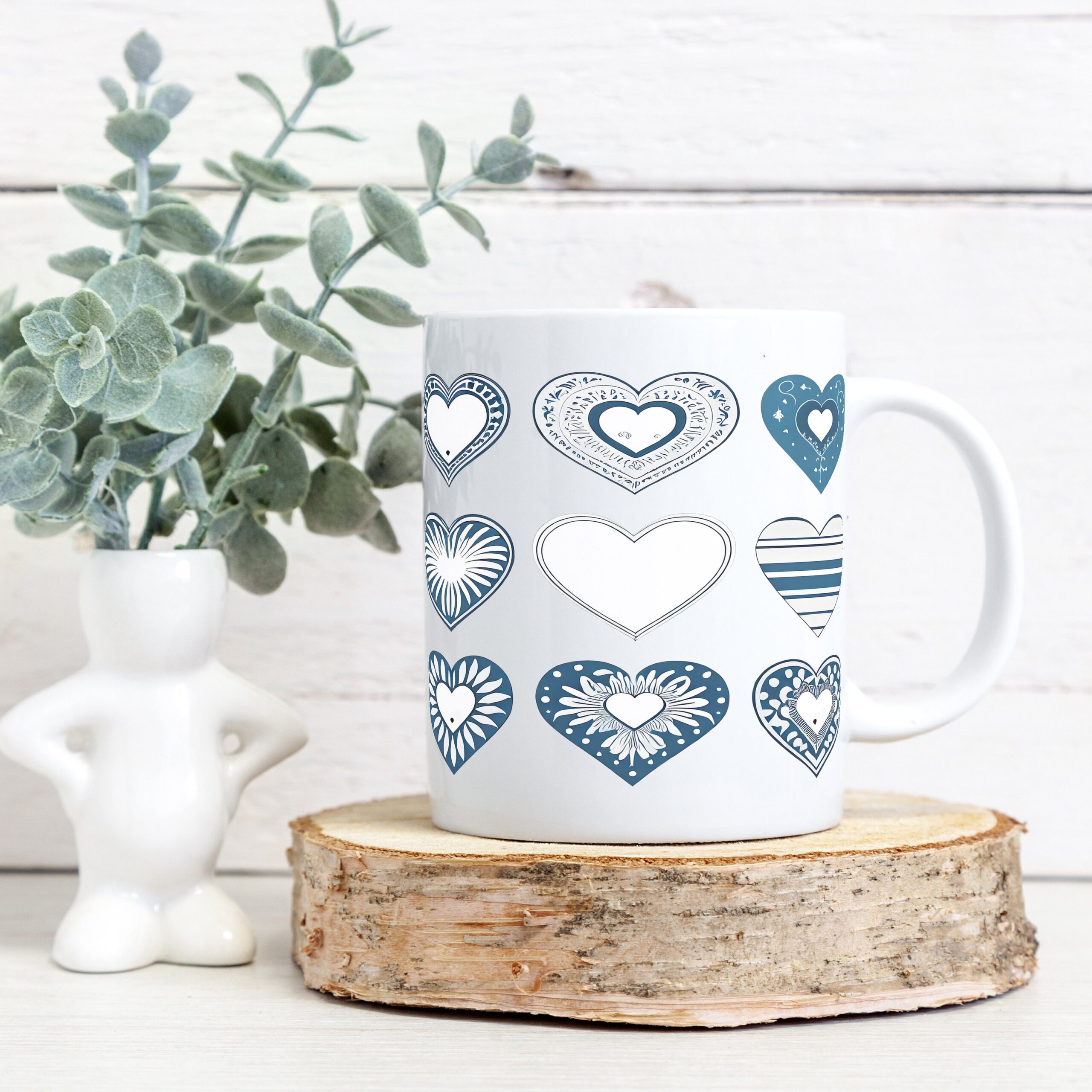 Valentine Hearts Mug Wrap Set, Sublimation Design (Digital Download) - Image 3