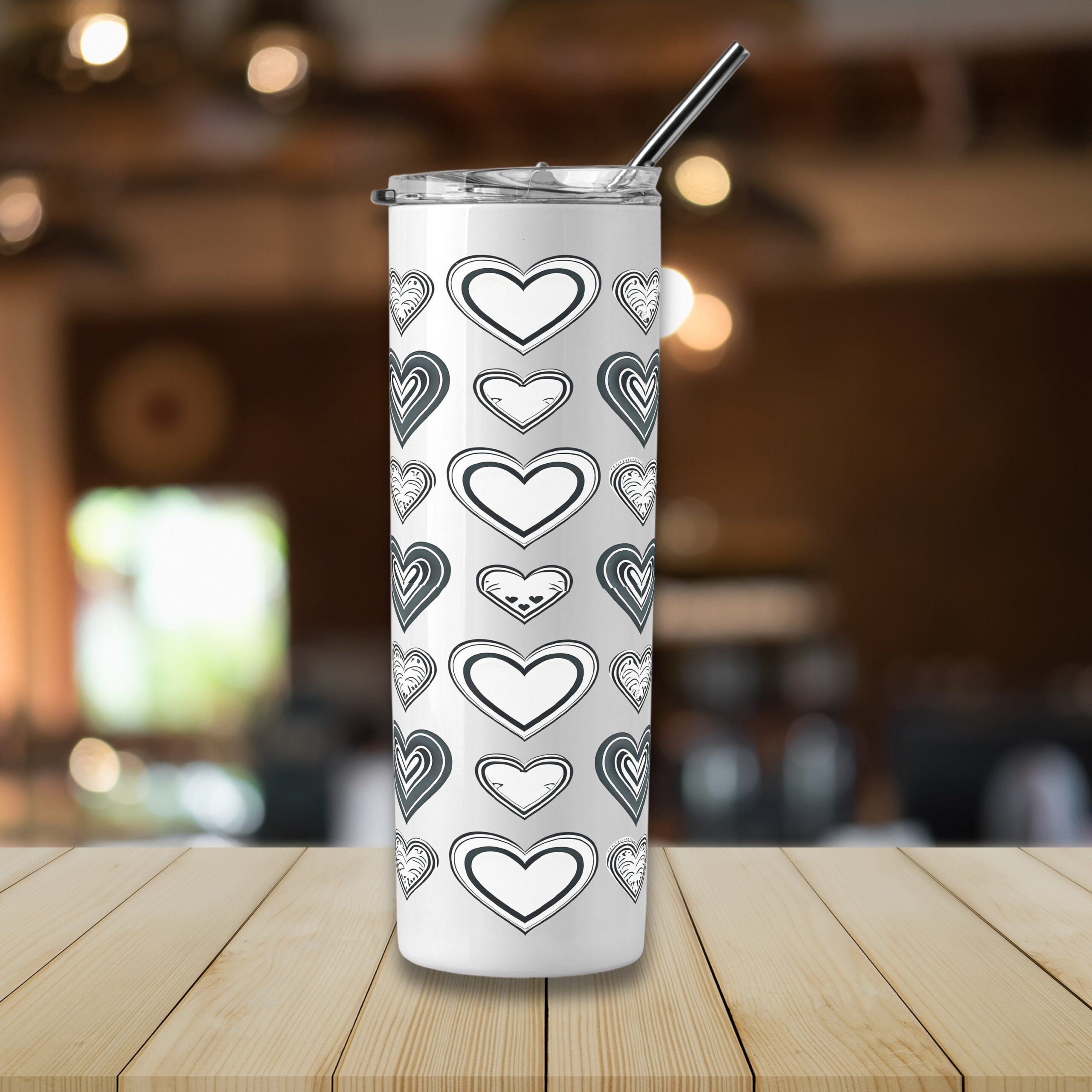 Valentine Hearts Mug and Tumbler Wrap Set (Digital Download) - Image 4