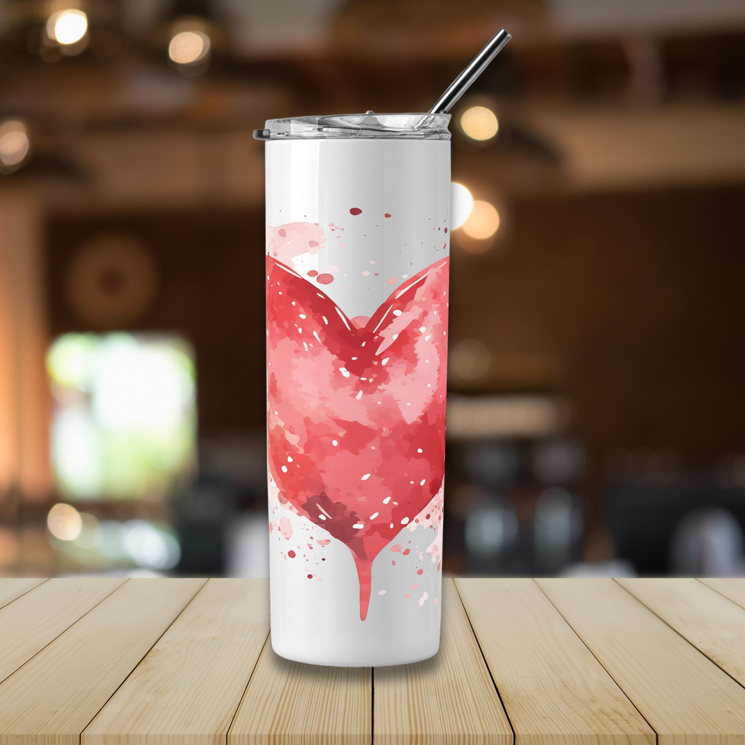 Valentine Heart Mug & Tumbler Wrap Set, Sublimation Design (Digital Download) - Image 4