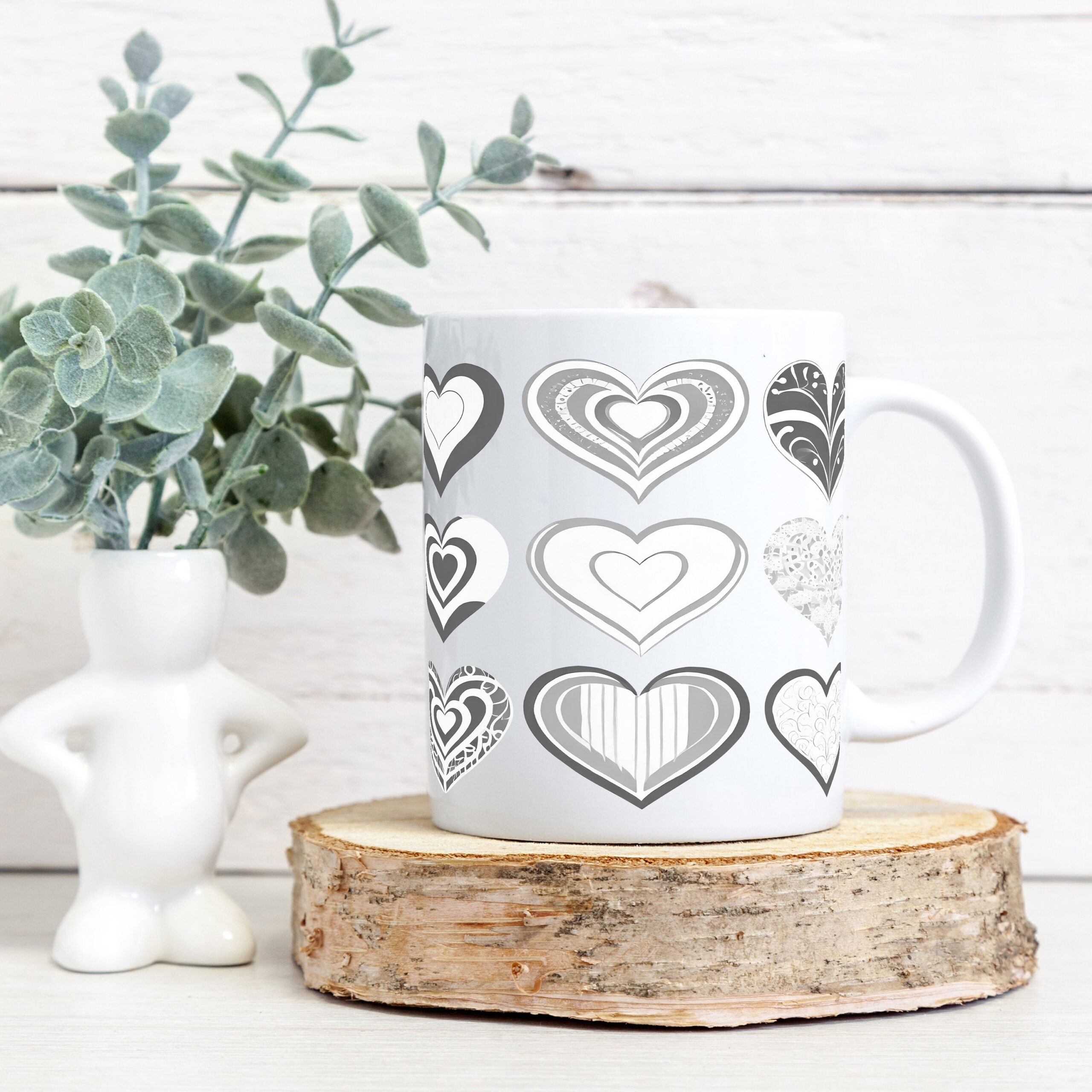 Valentine Hearts Mug and Tumbler Wrap, Sublimation Design (Digital Download) - Image 3