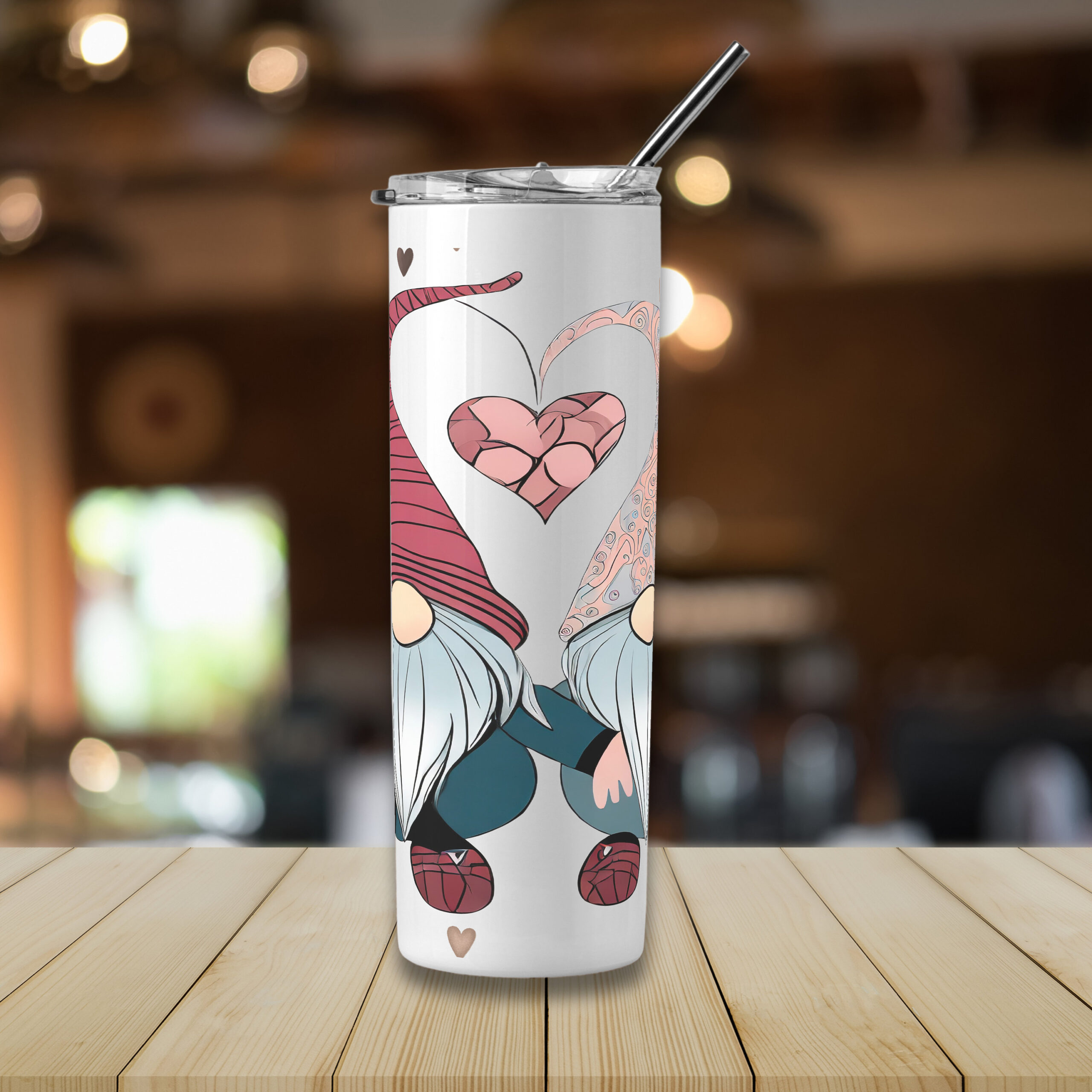 Valentine Gnomes Mug Wrap Set, Sublimation Design (Digital Download) - Image 4