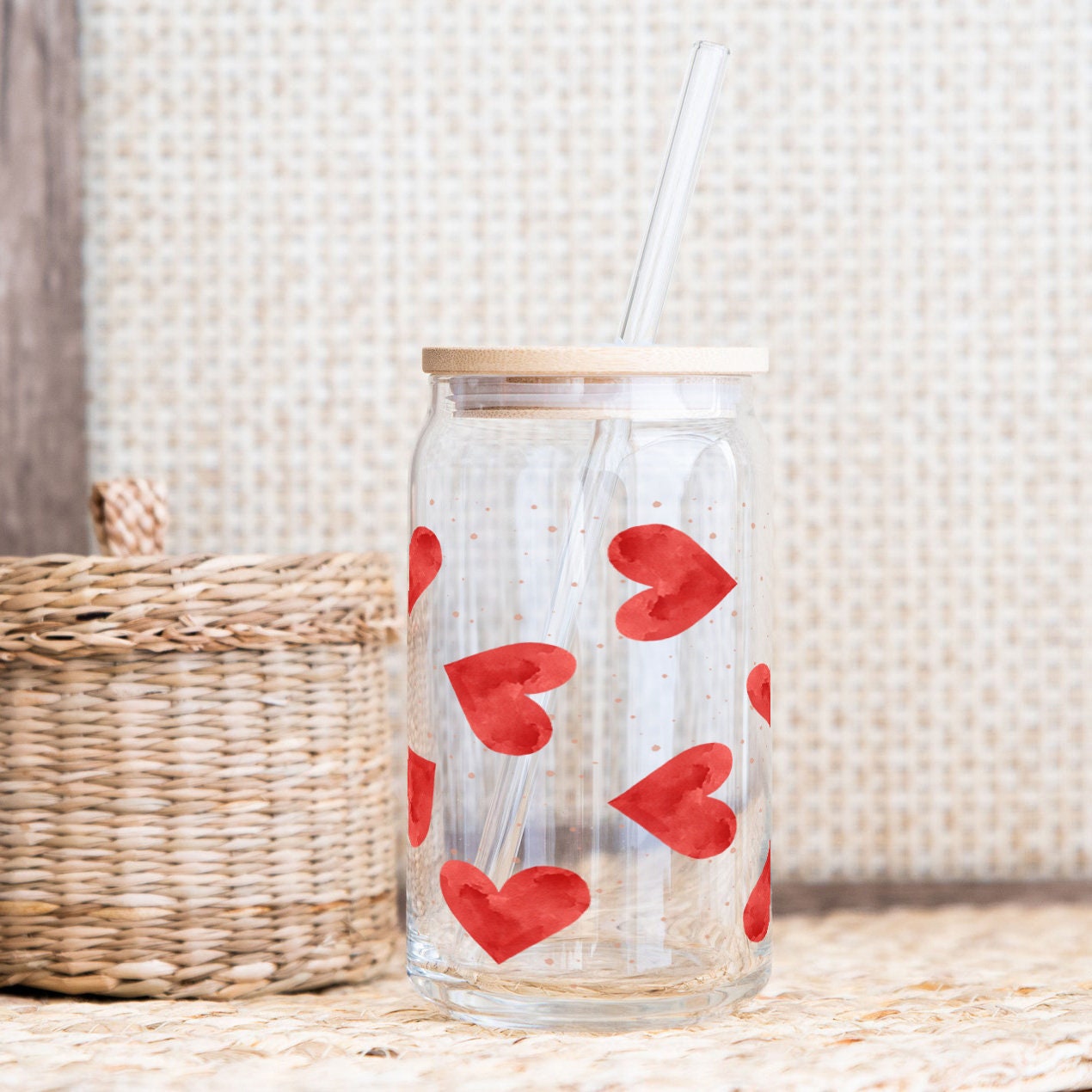 Valentine Hearts Mug and Tumbler Wrap Set (Digital Download) - Image 2