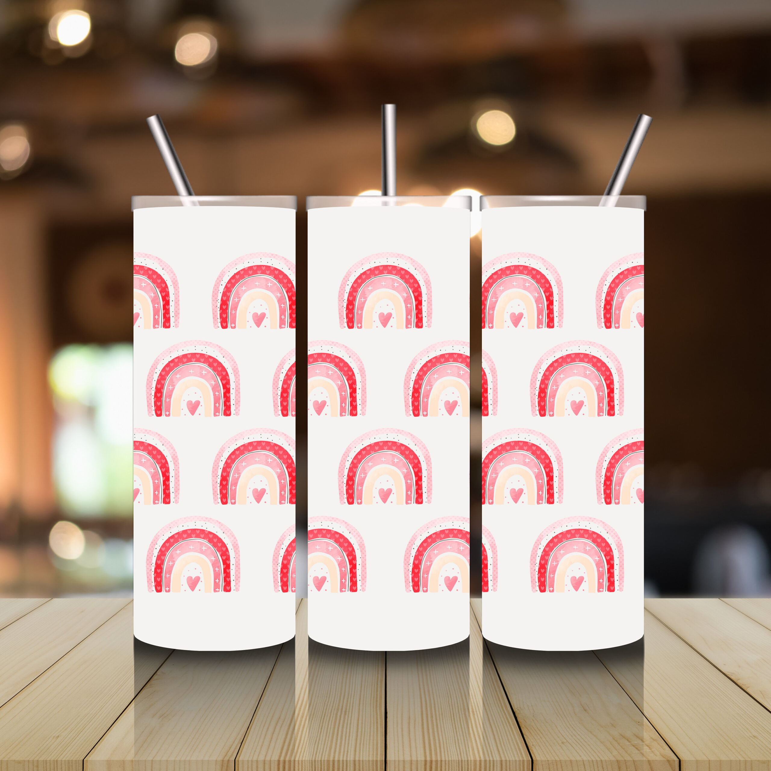 Valentine Rainbow Mug and Tumbler Wrap Set (Digital Download) - Image 6