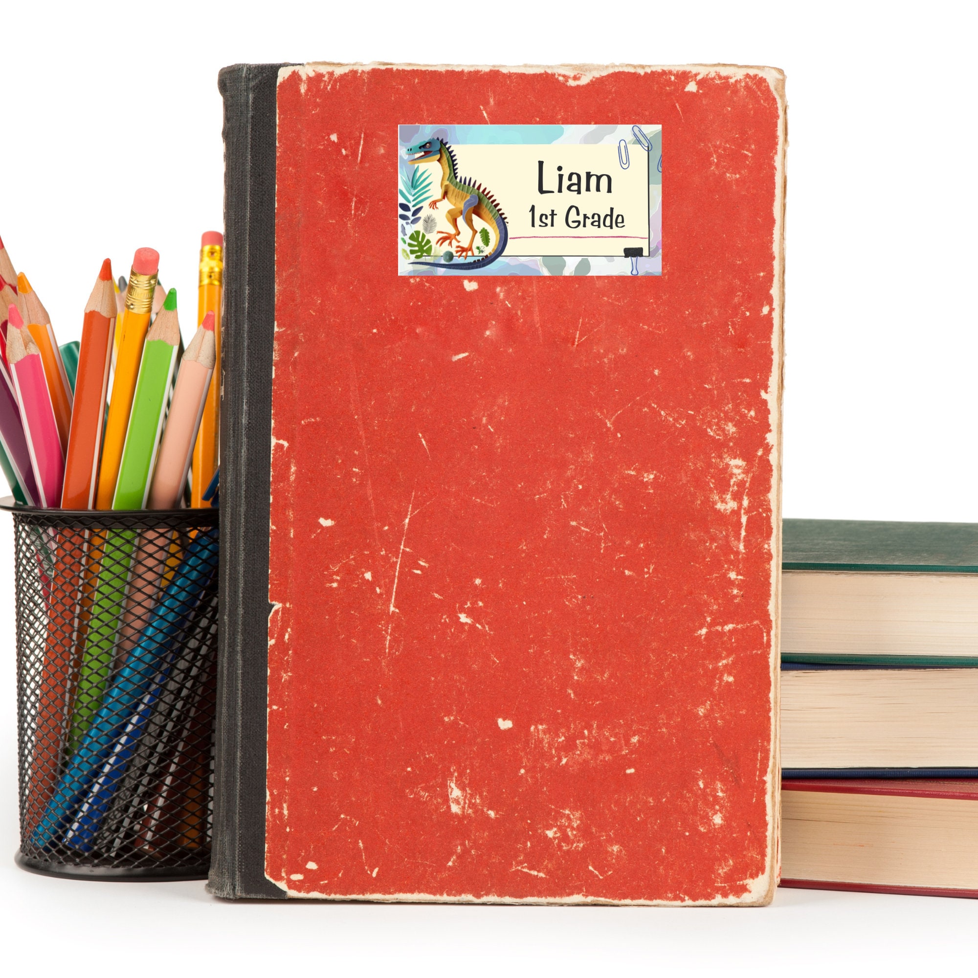 Dinosaur Printable Labels, Back to School Stickers (Editable in Canva) - Image 6