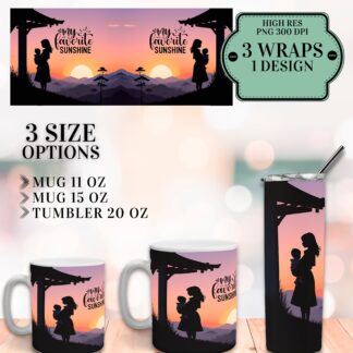 Mother's Day Mug and Tumbler Wrap Set (Digital Download)