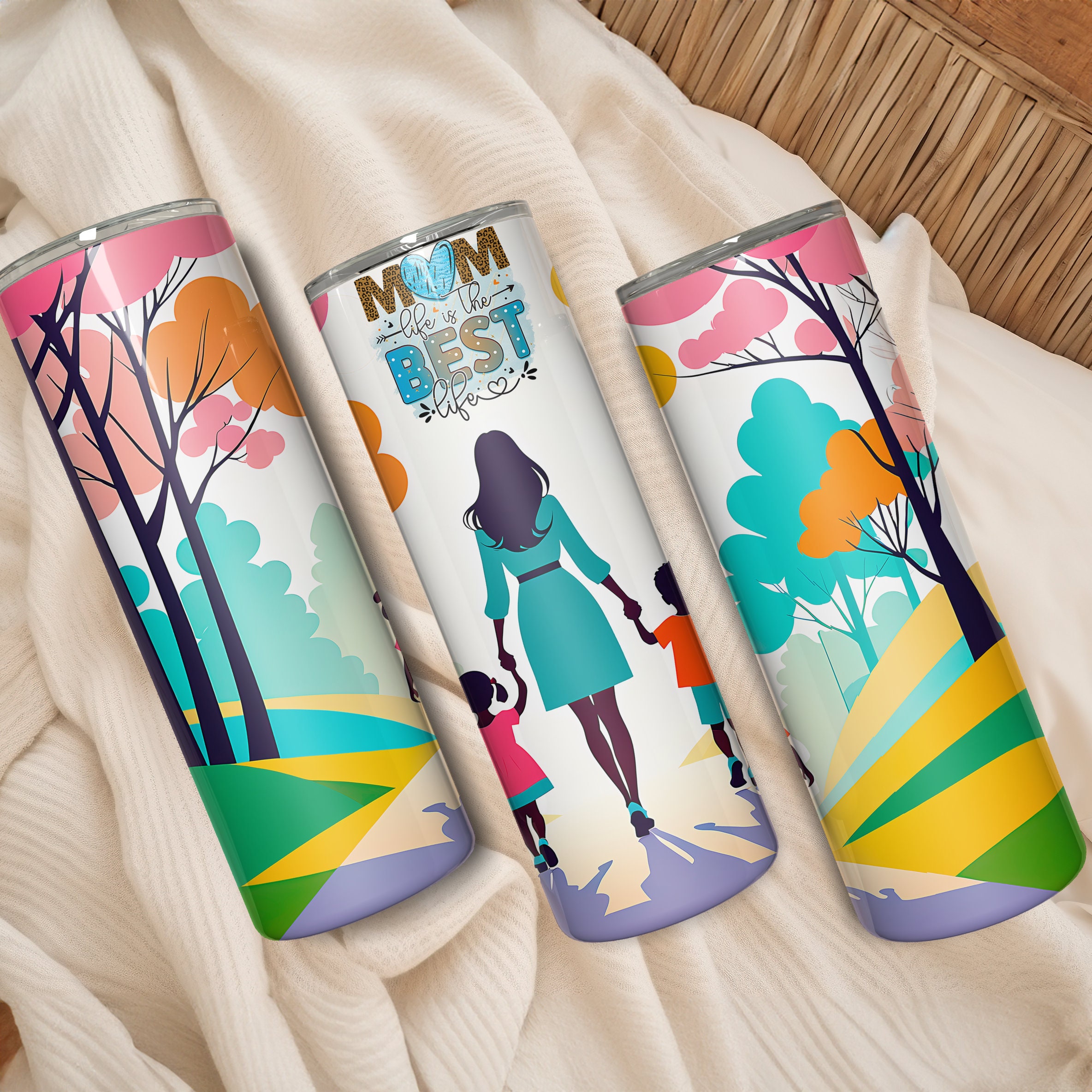 Mother's Day Mug & Tumbler Wrap Set, Family Design (Digital Download) - Image 2