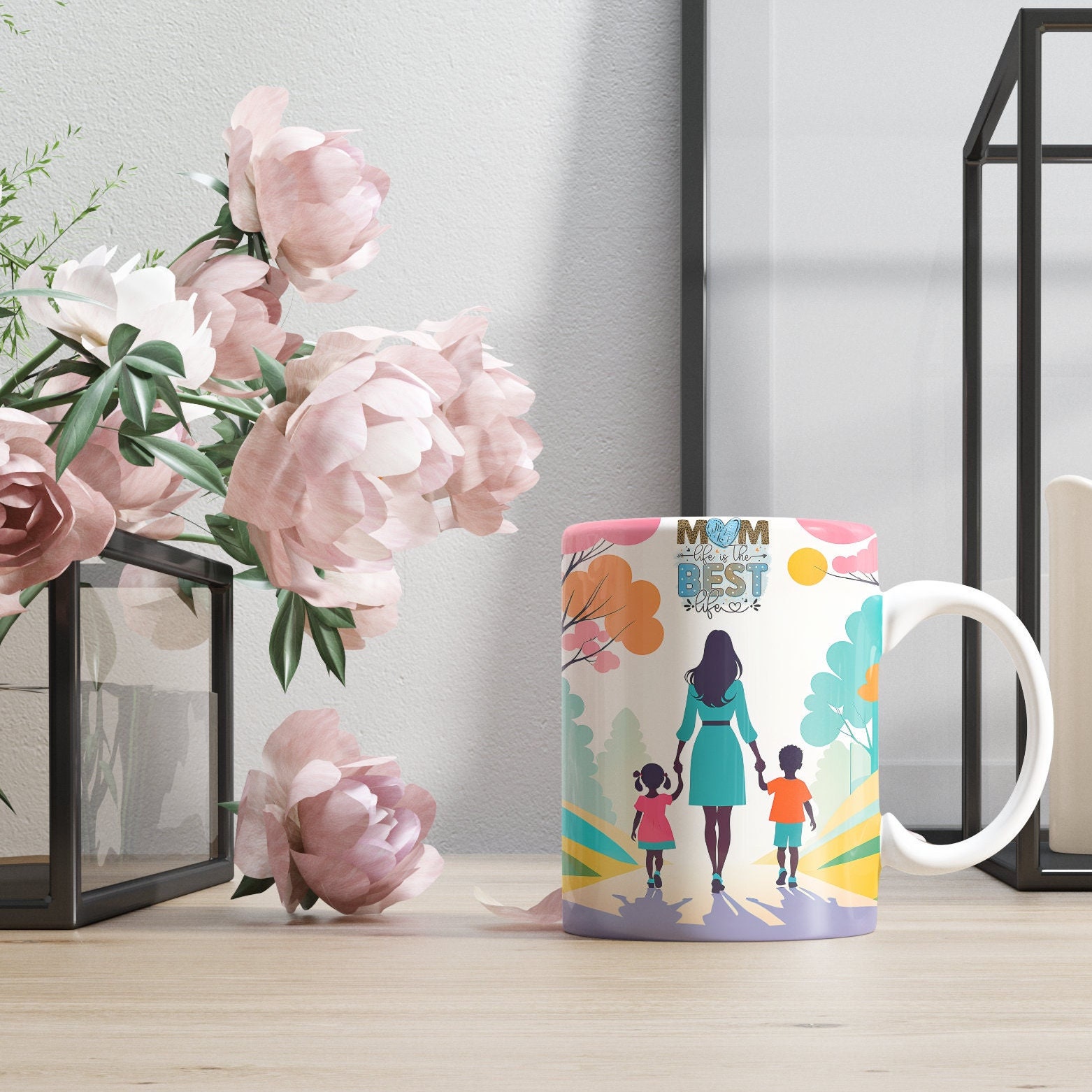 Mother's Day Mug & Tumbler Wrap Set, Family Design (Digital Download) - Image 5