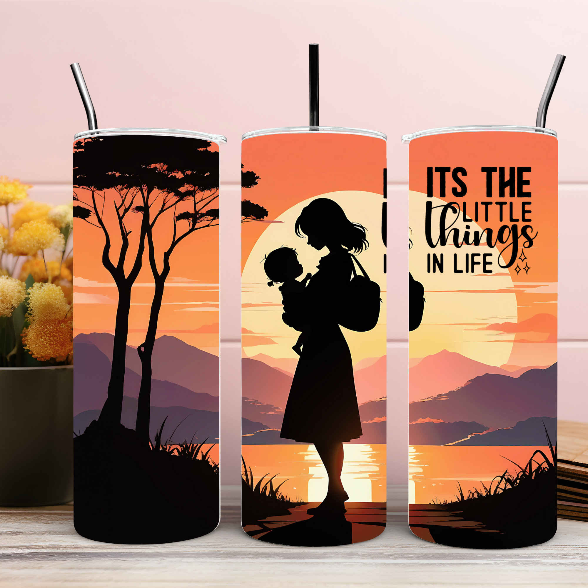 Mother & Child Mug and Tumbler Wrap Design (Digital Download) - Image 8