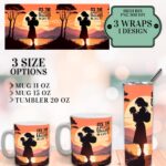 Mother & Child Mug and Tumbler Wrap Design (Digital Download)