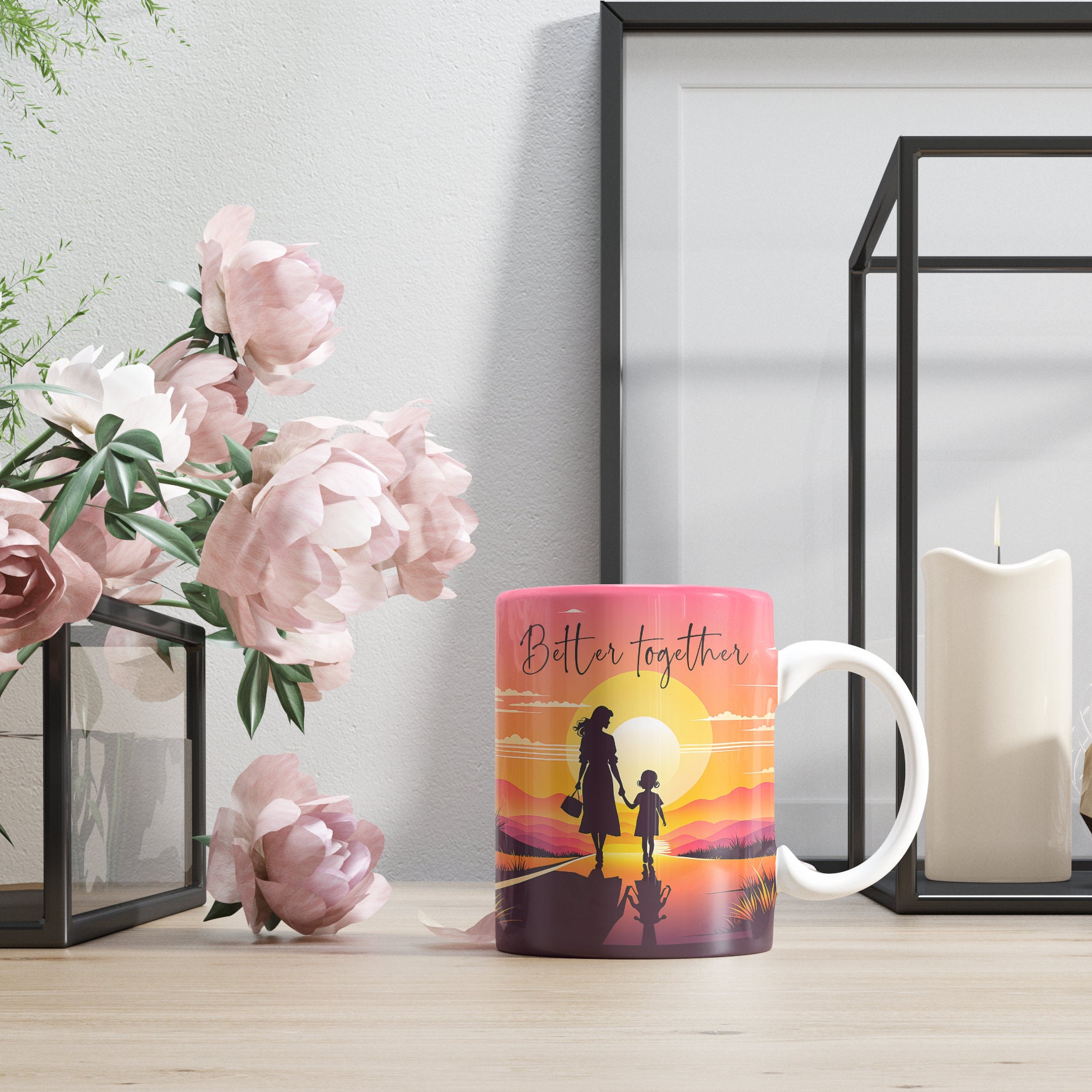 Mother's Day Mug & Tumbler Wrap Set, High-Resolution PNG (Digital Download) - Image 5