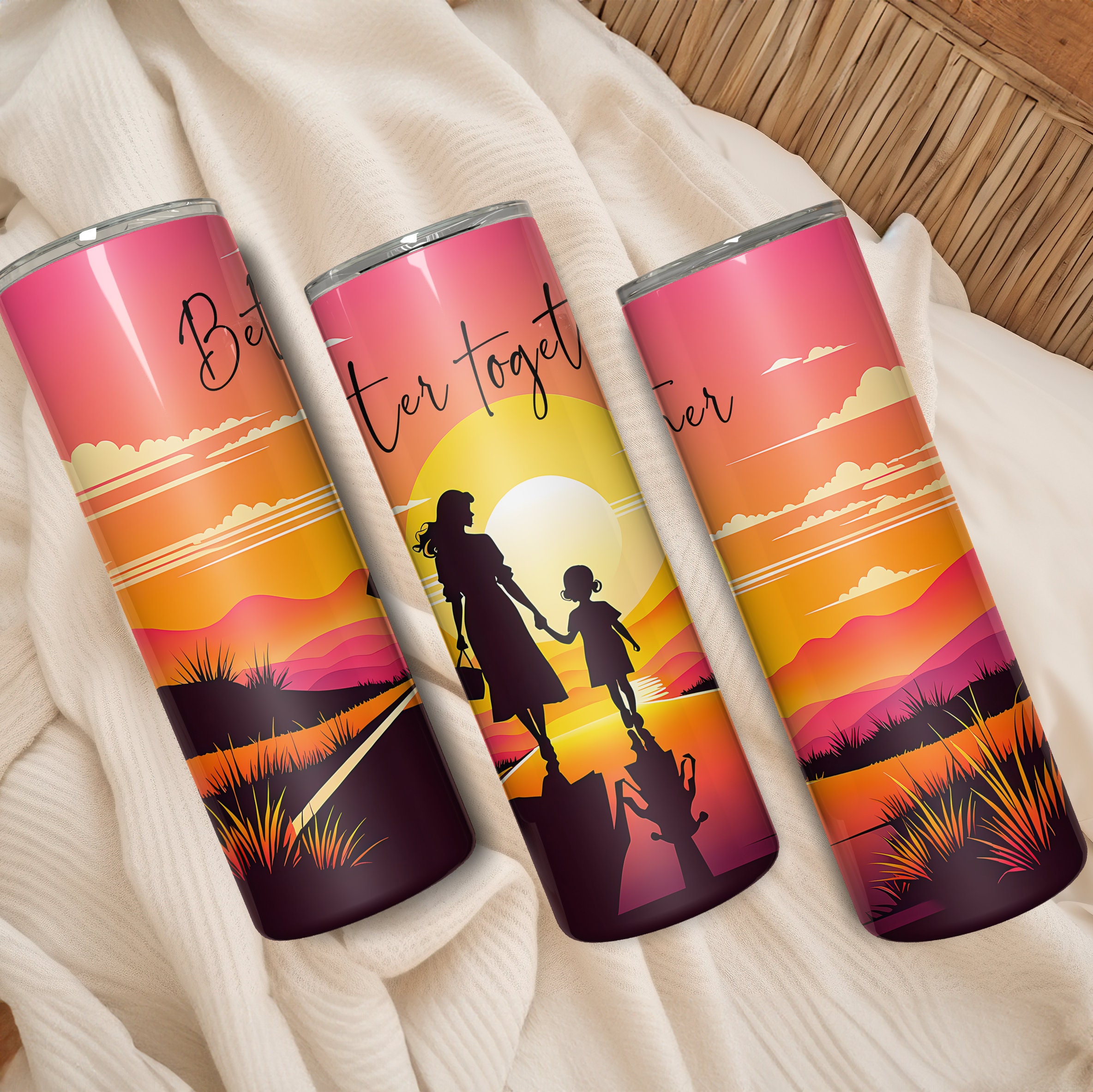 Mother's Day Mug & Tumbler Wrap Set, High-Resolution PNG (Digital Download) - Image 2