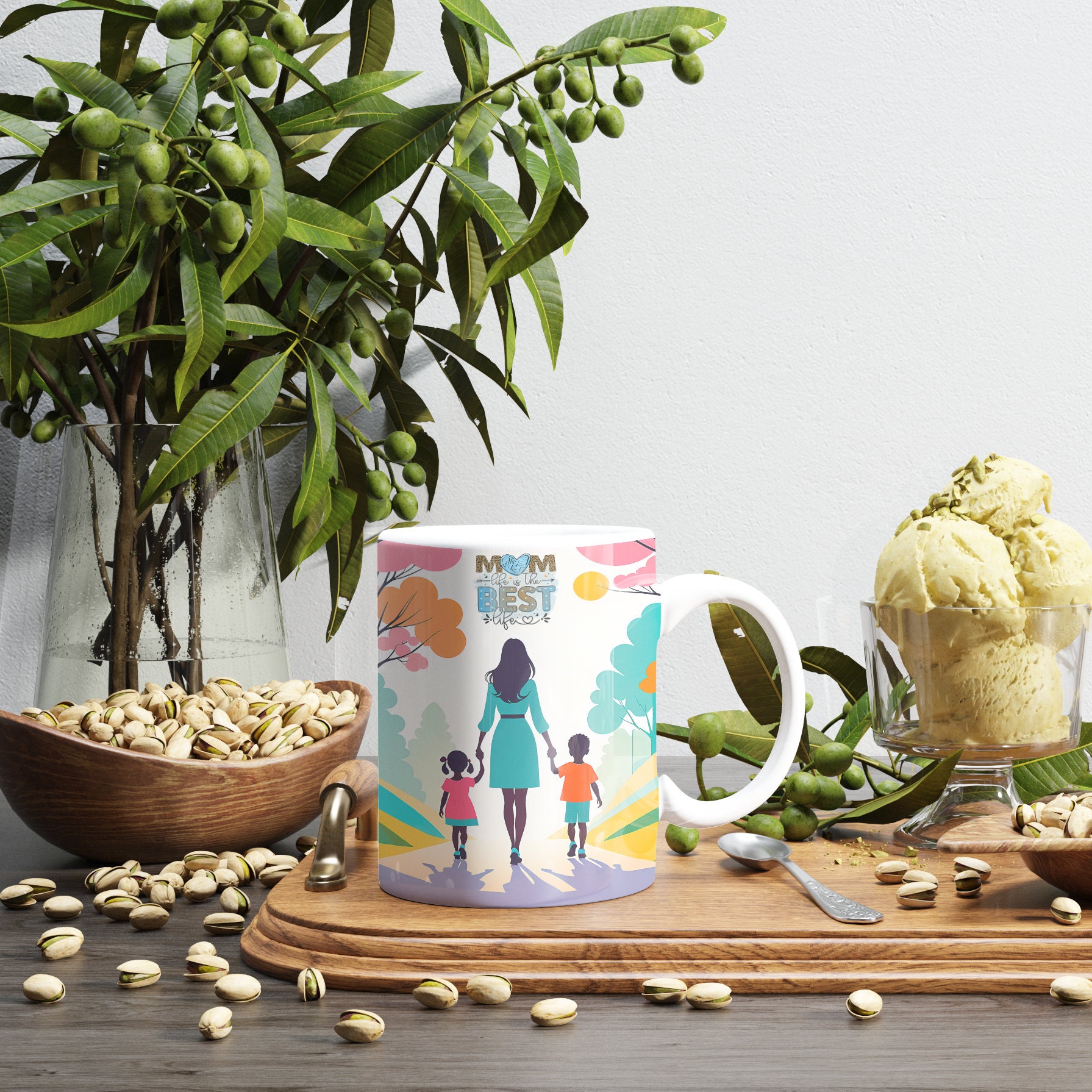 Mother's Day Mug & Tumbler Wrap Set, Family Design (Digital Download) - Image 7