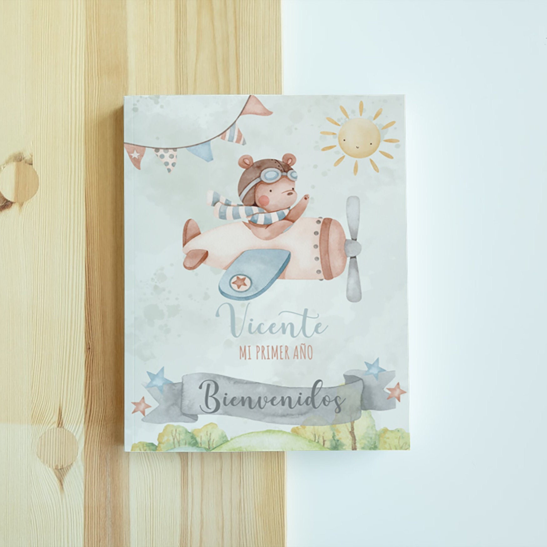 Aviator Bear Party Kit: Watercolor Airplanes, Editable Text (Digital Download) - Image 6