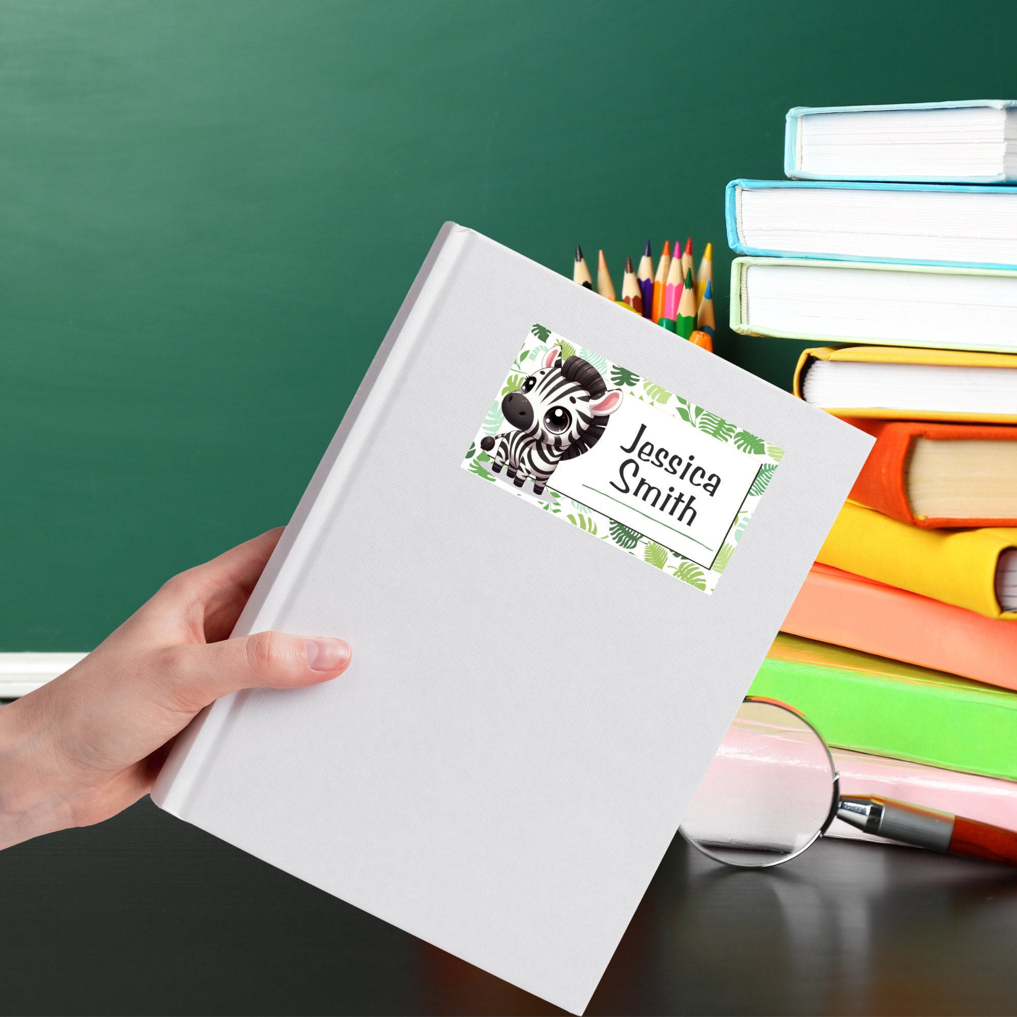 Forest Animals Labels, Back to School Stickers (Editable Canva Template) - Image 9