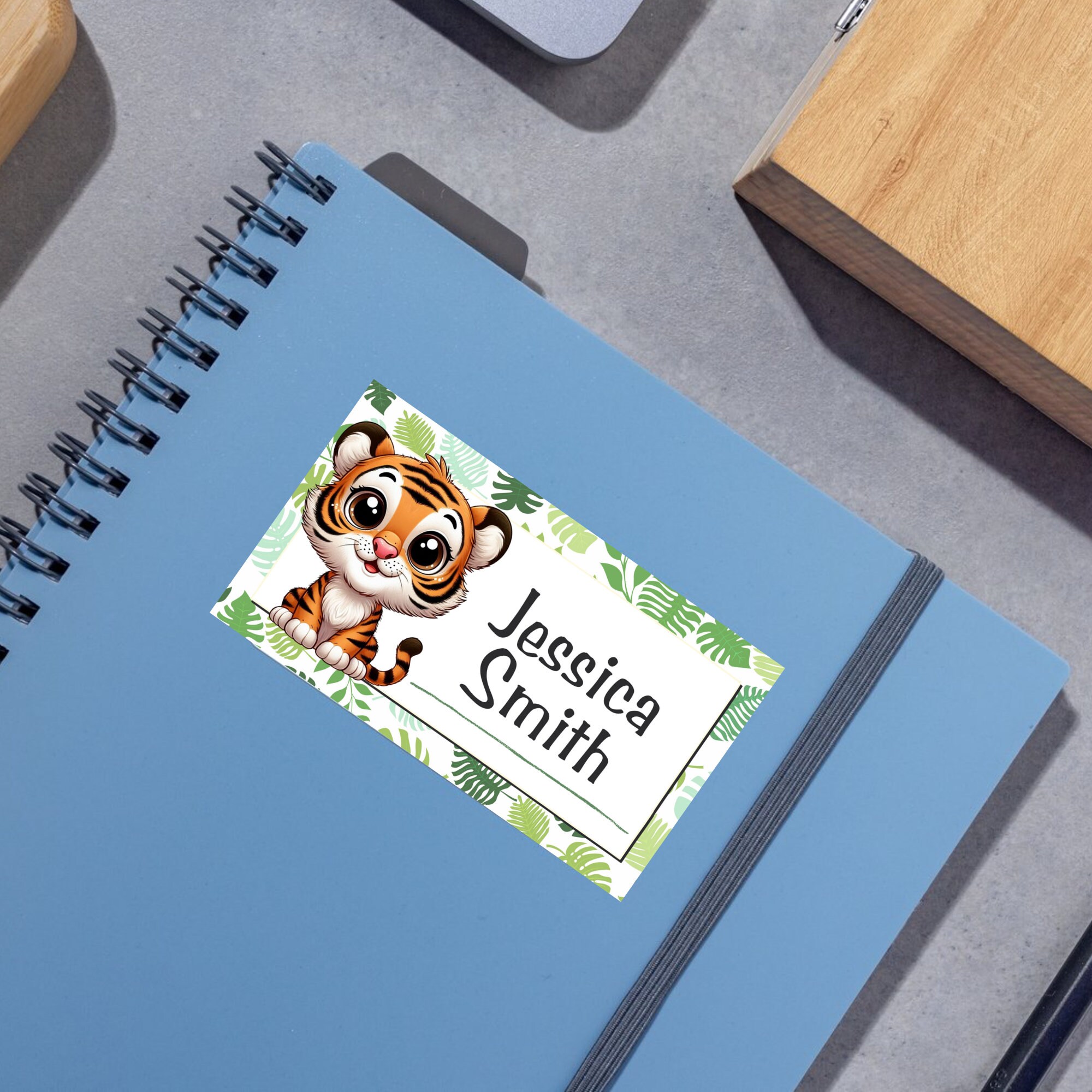 Forest Animals Labels, Back to School Stickers (Editable Canva Template) - Image 4