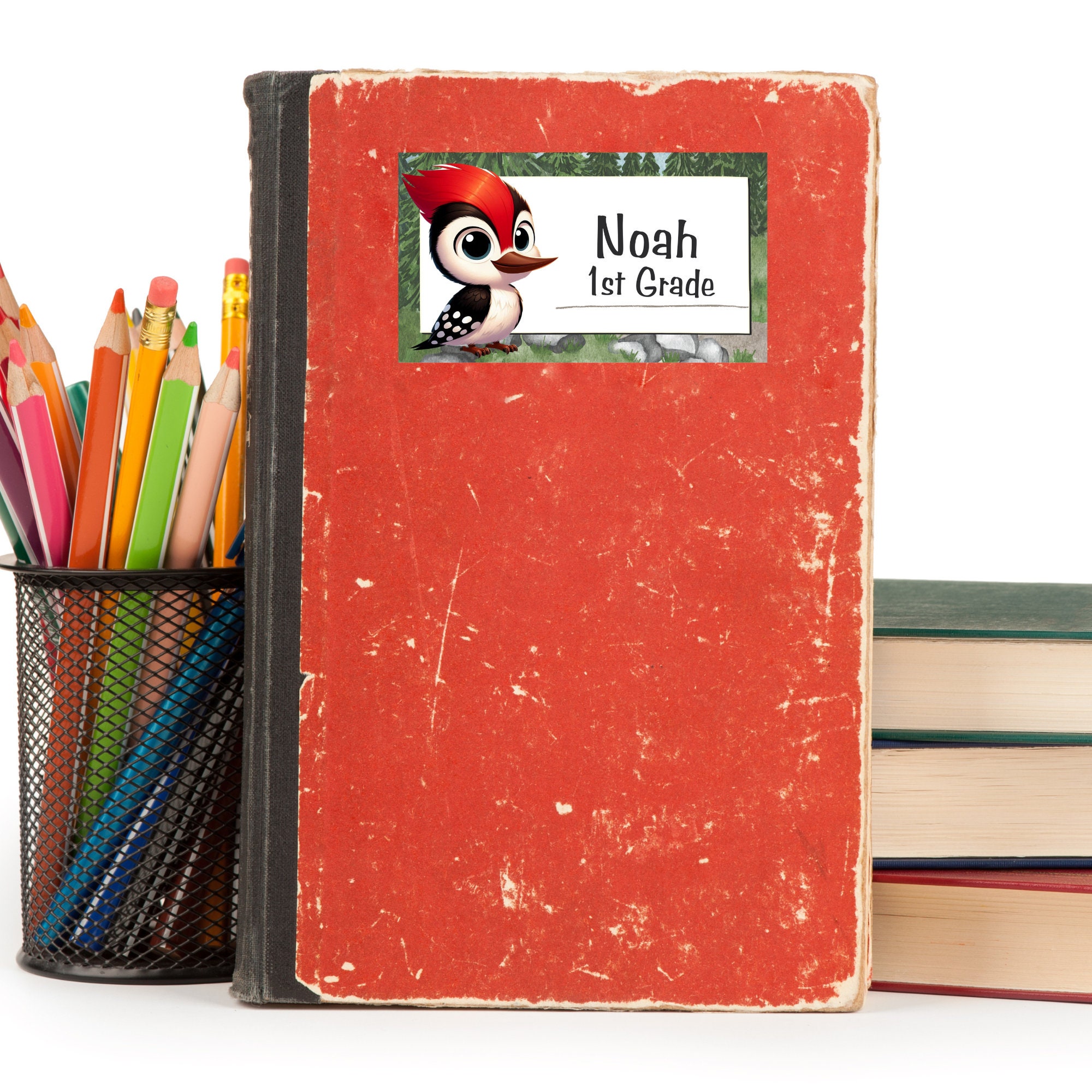 Woodland Animals Printable Labels, Back to School Stickers (Editable in Canva) - Image 8