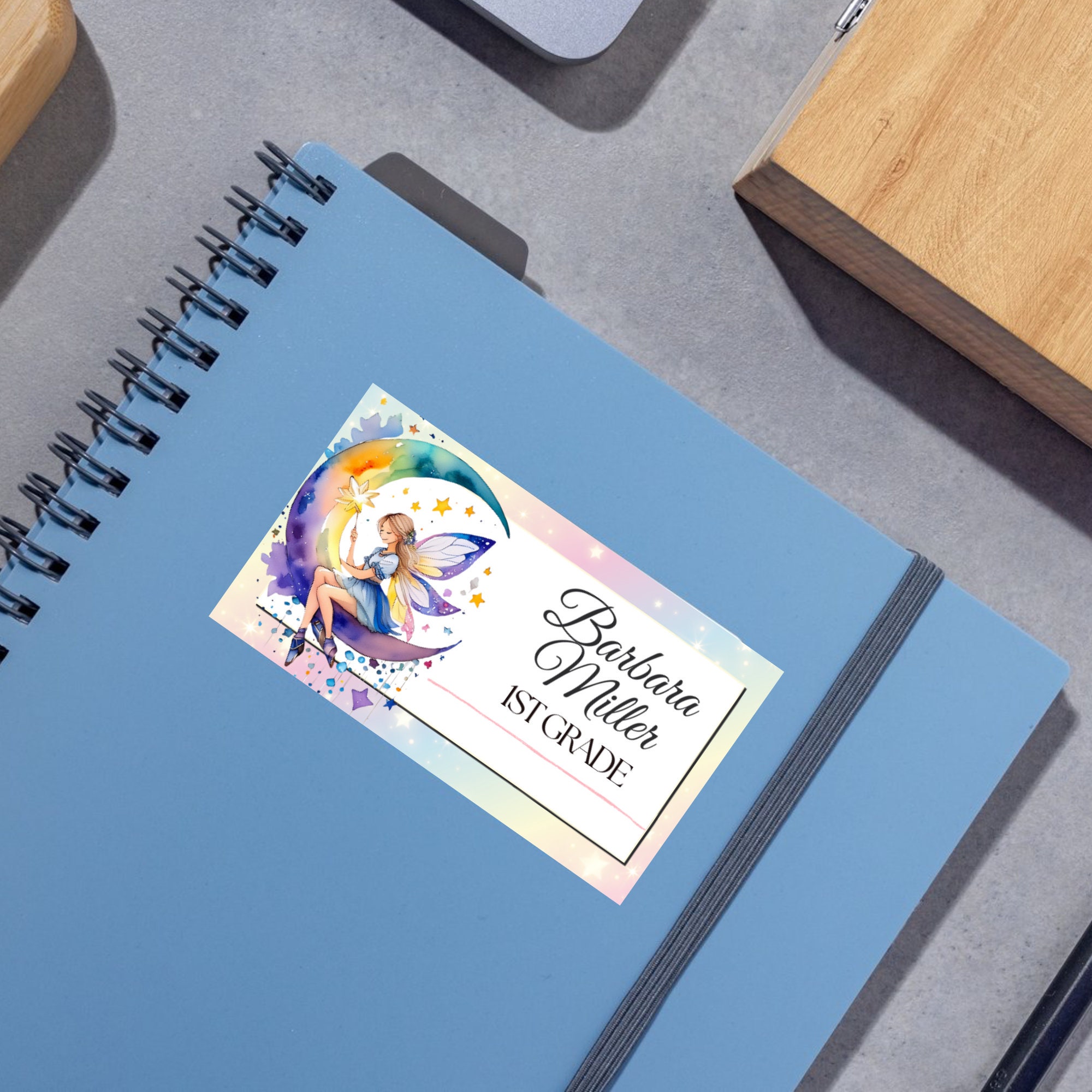 Fairies Labels, Back to School Stickers, Editable in Canva (Printable) - Image 4