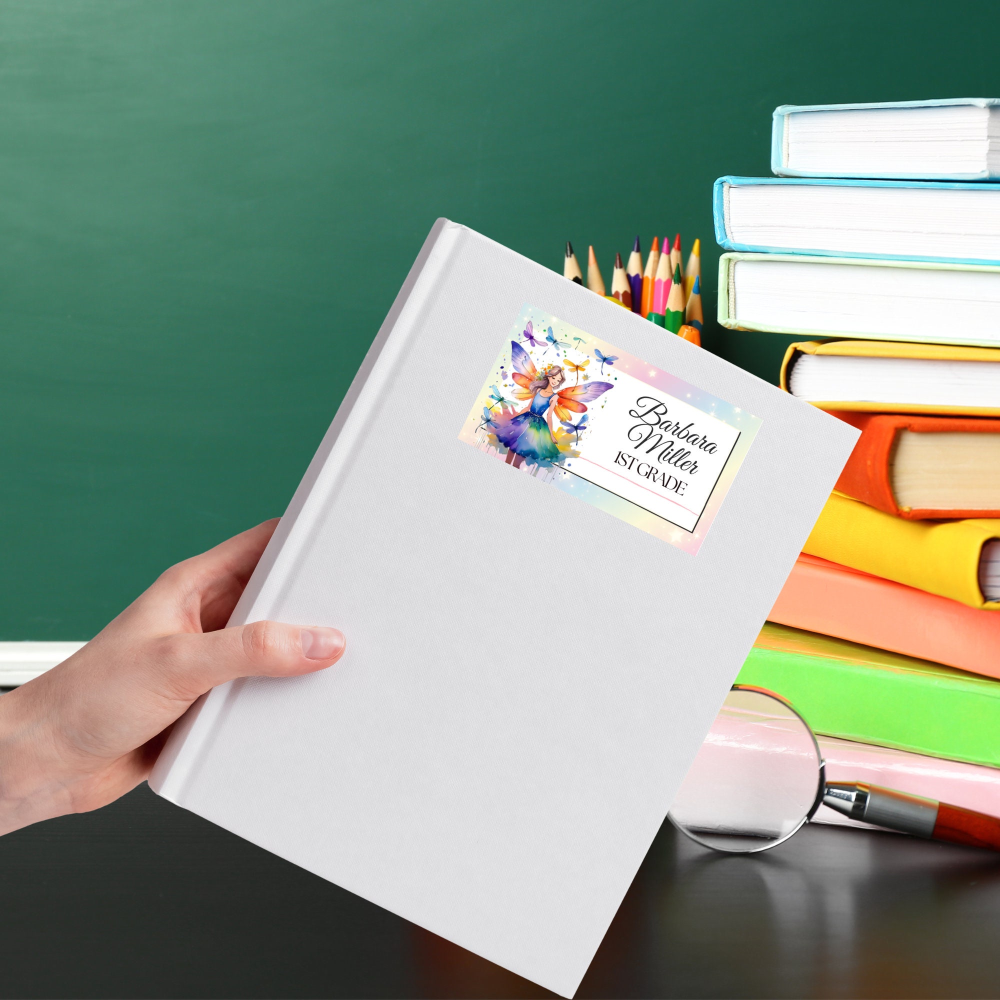 Fairies Labels, Back to School Stickers, Editable in Canva (Printable) - Image 9